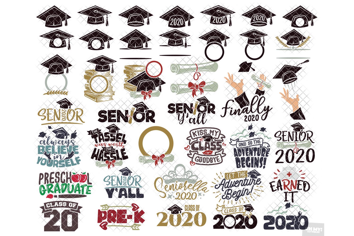 Free Free Graduation Monogram Svg 3 SVG PNG EPS DXF File