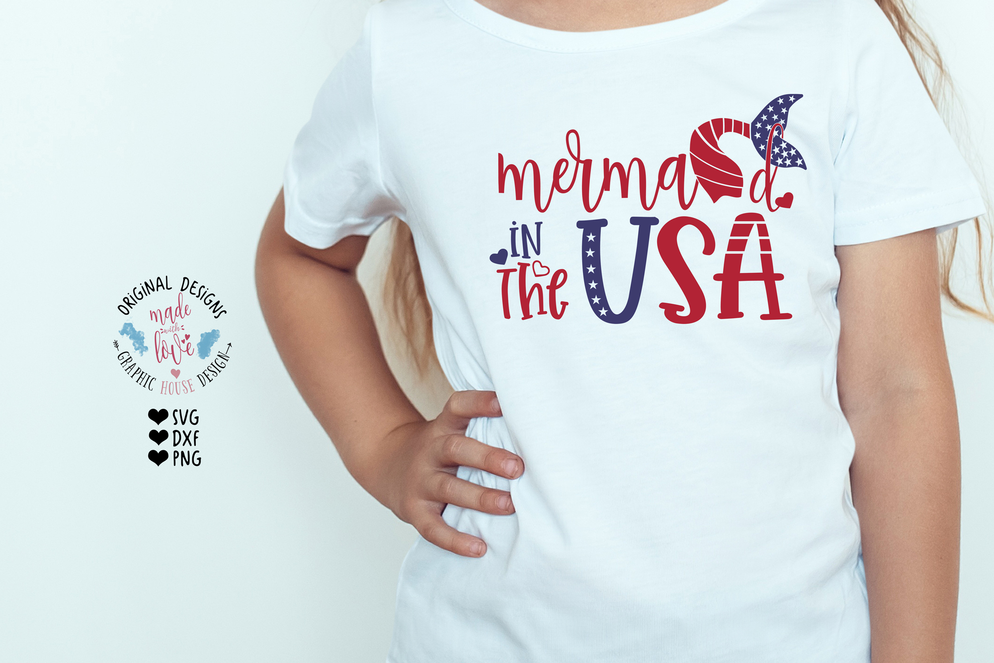 Download Mermaid in the USA - Girl Patriotic Independence Day SVG ...