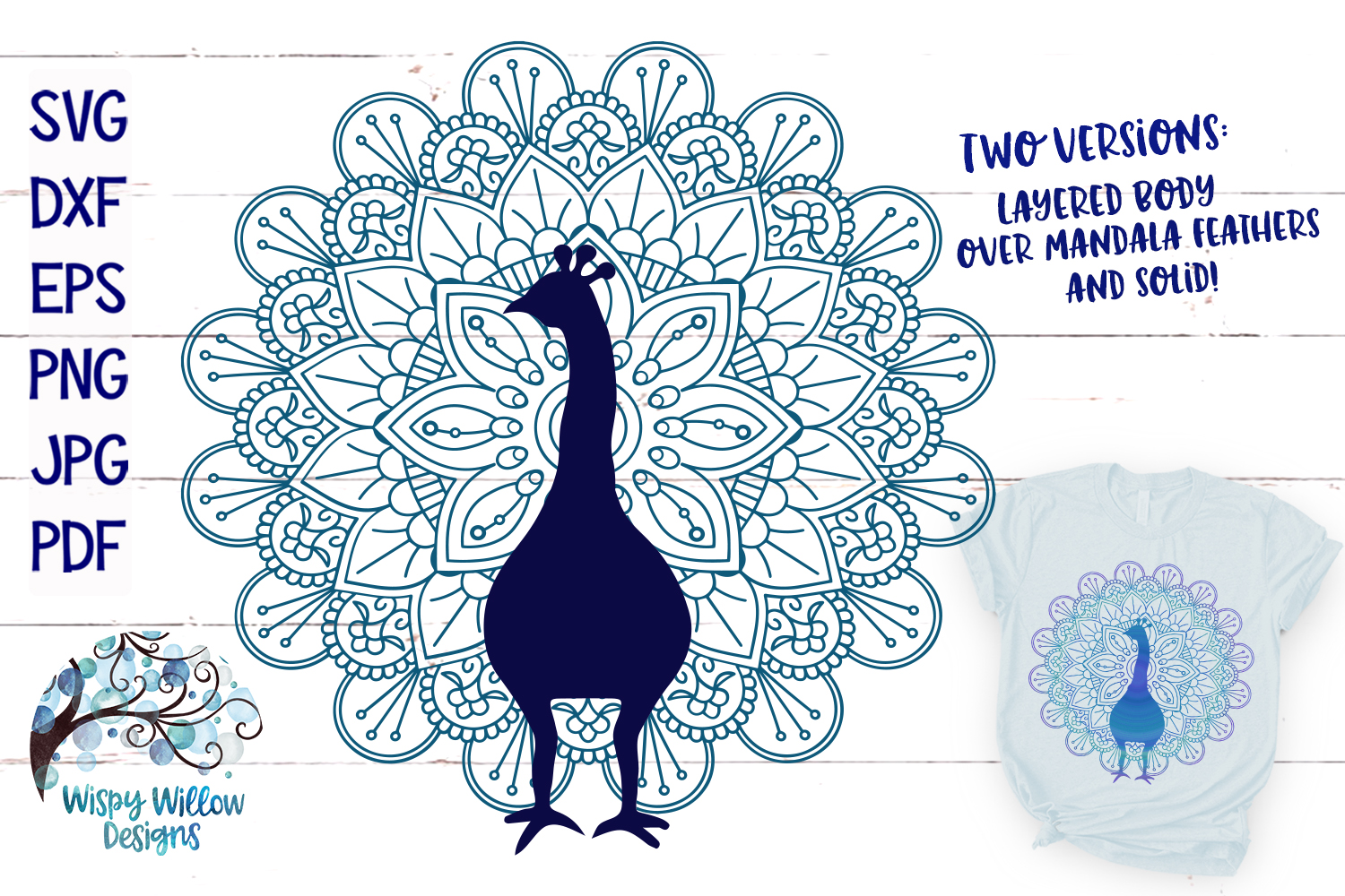 Download Peacock Mandala SVG | Peacock Zentangle SVG Cut File (296663) | SVGs | Design Bundles