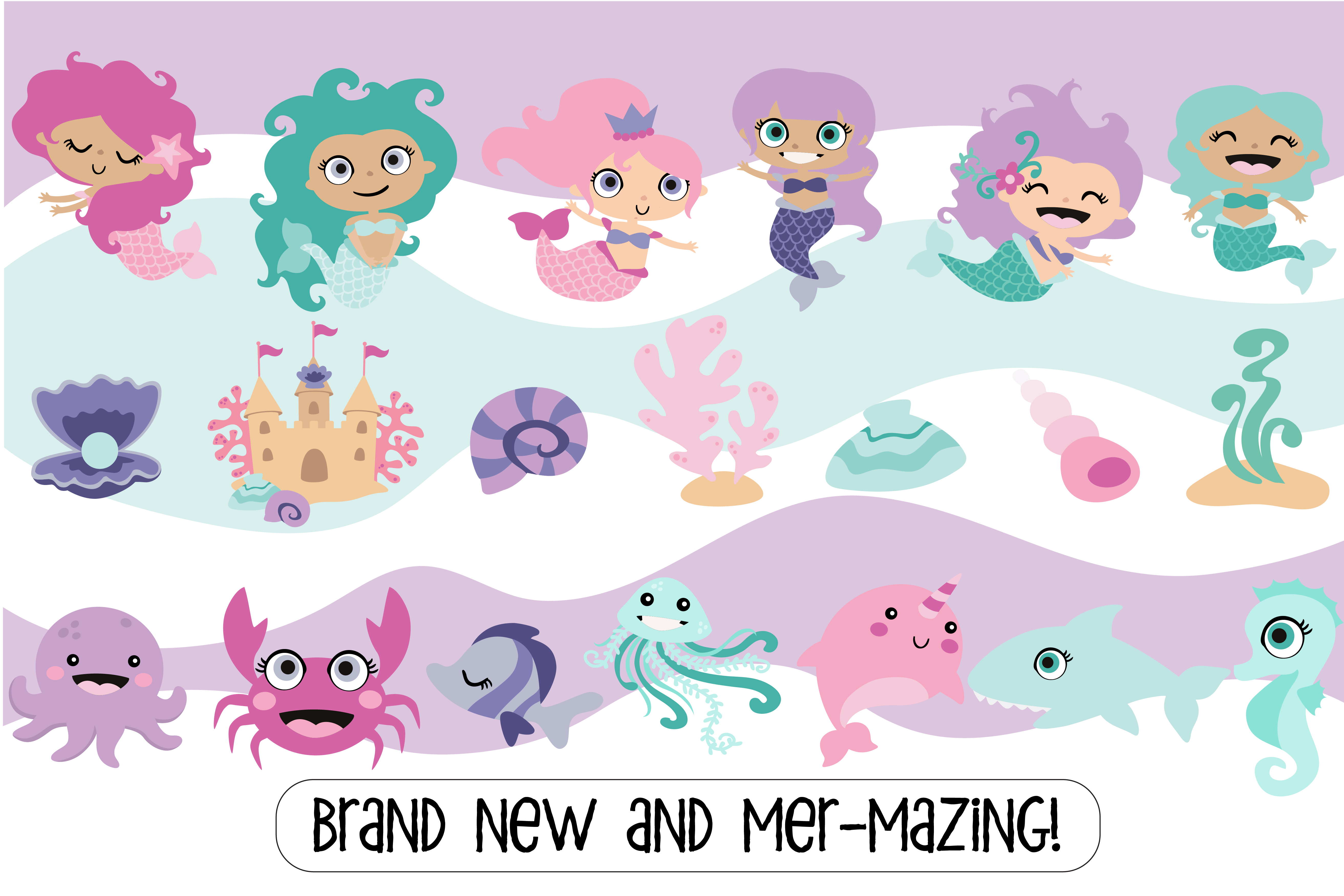 Mer-mazing Graphics | Design Bundles