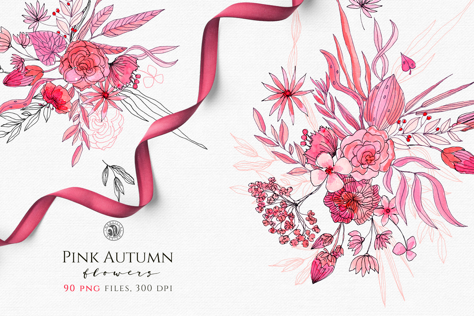 Pink Autumn Flowers Pink Autumn Flowers Example Image 1