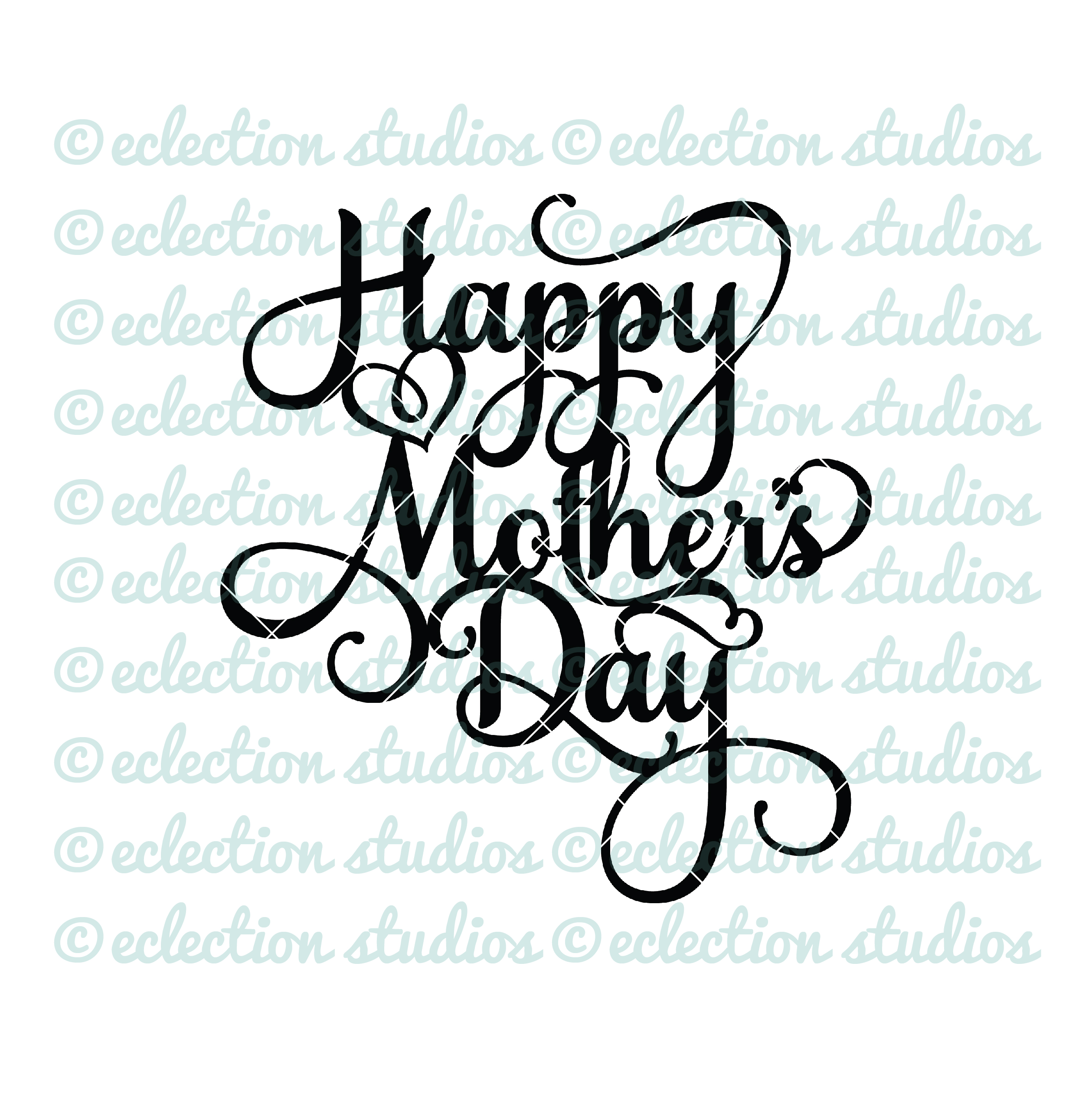 Cake Topper SVG, Happy Mother's Day, Happy Father's Day