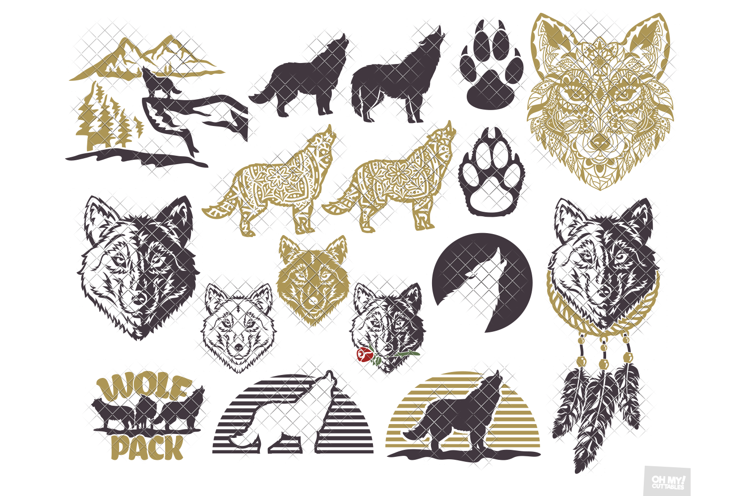 Download Wolf SVG Wolves Howl Silhouette in SVG, DXF, PNG, EPS, JPG