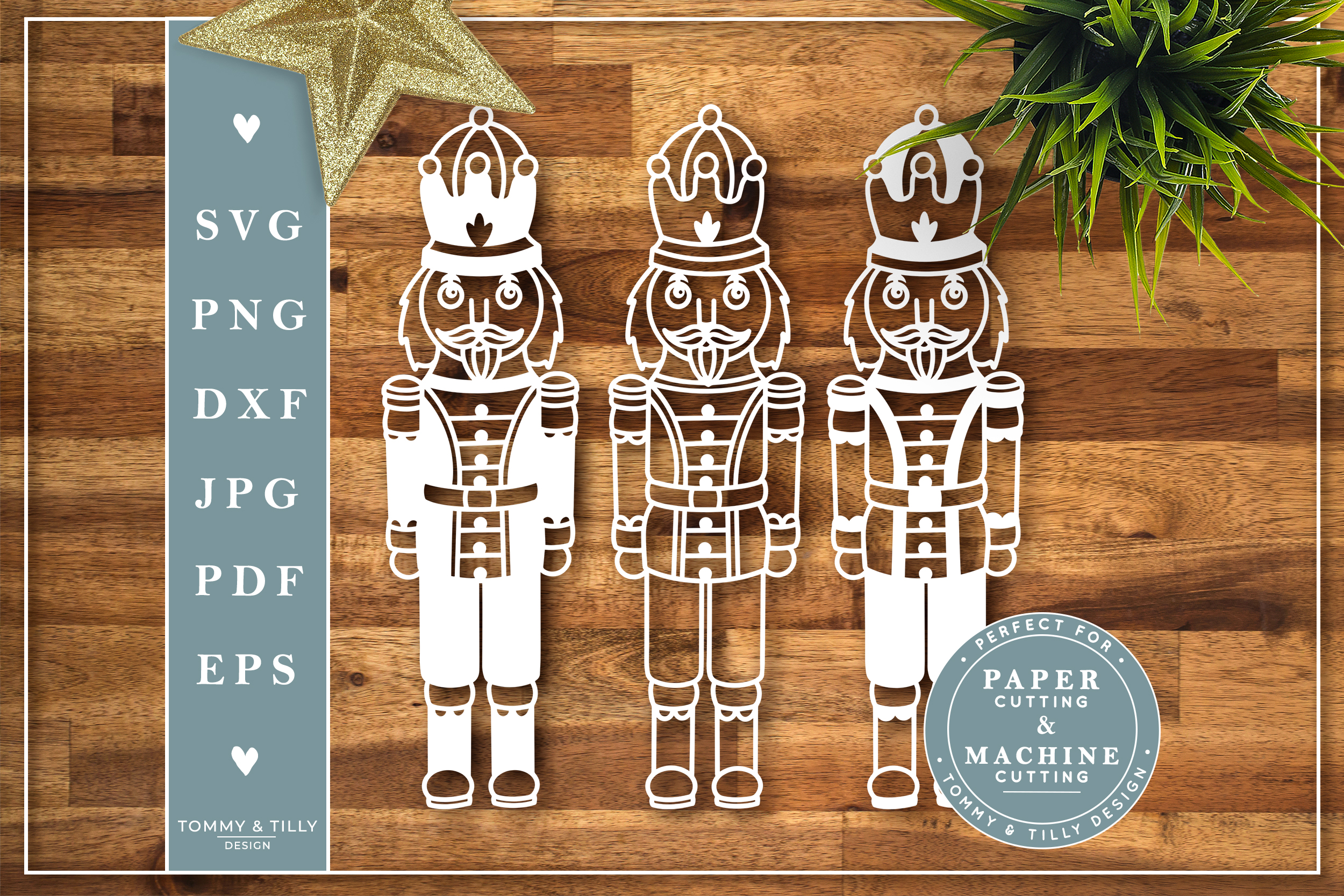 Nutcracker - SVG EPS DXF PNG PDF JPG Cut File