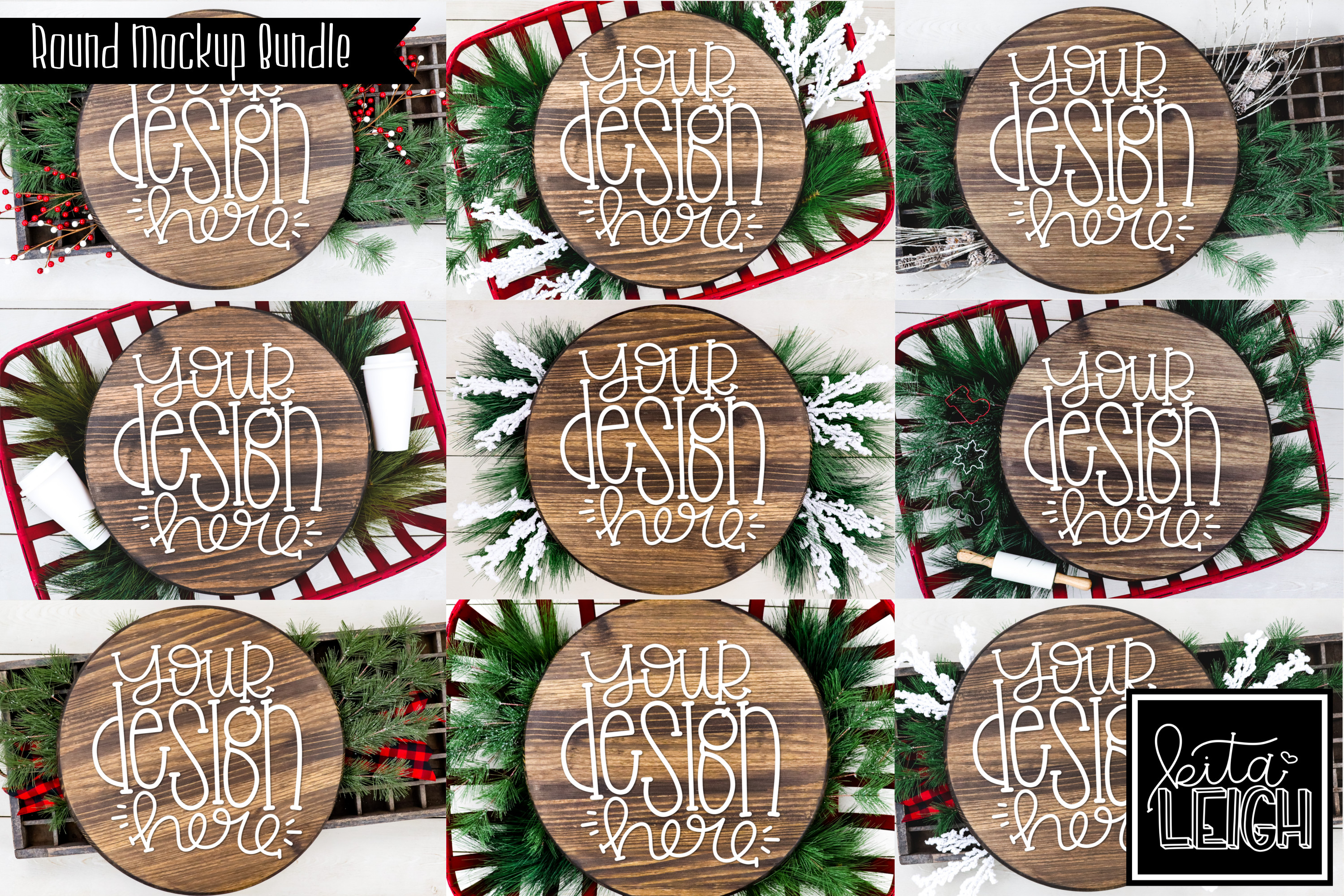 Download Nativity Christmas Bundle Wood Round SVG File