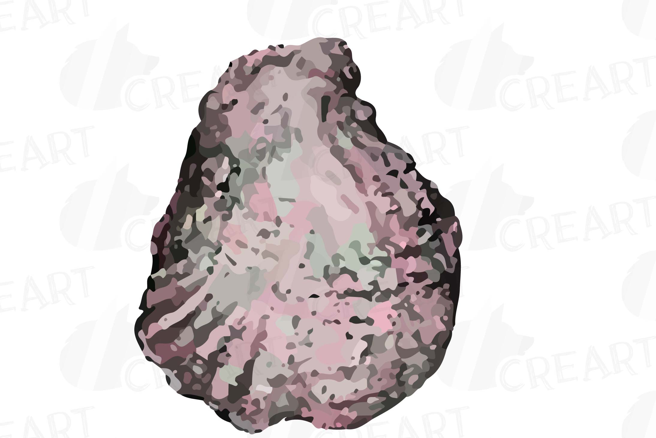 Oyster watercolor clip art pack, seafood illustration collec