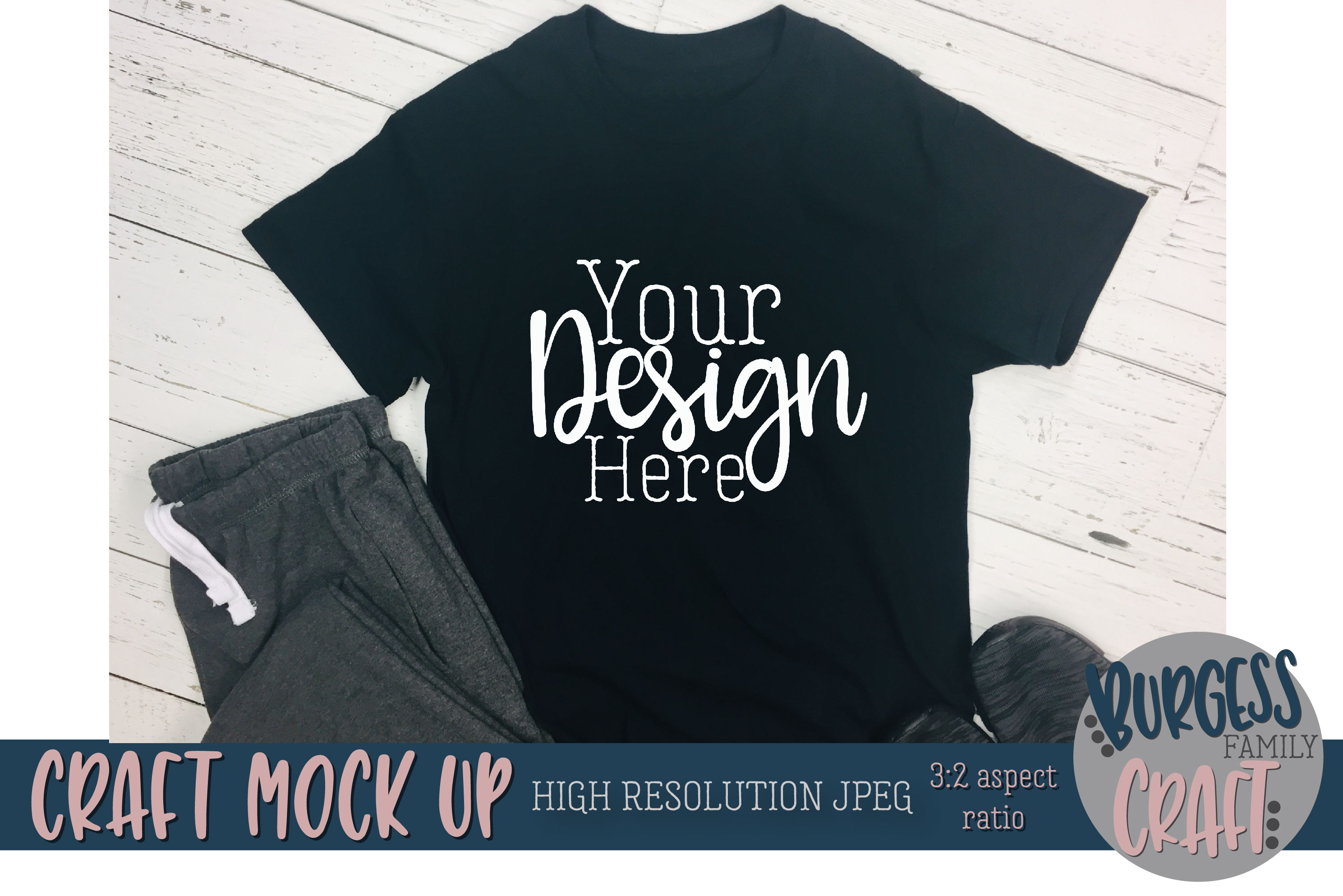 Download Men's black t-shirt sweats Craft mock up|High Resolution