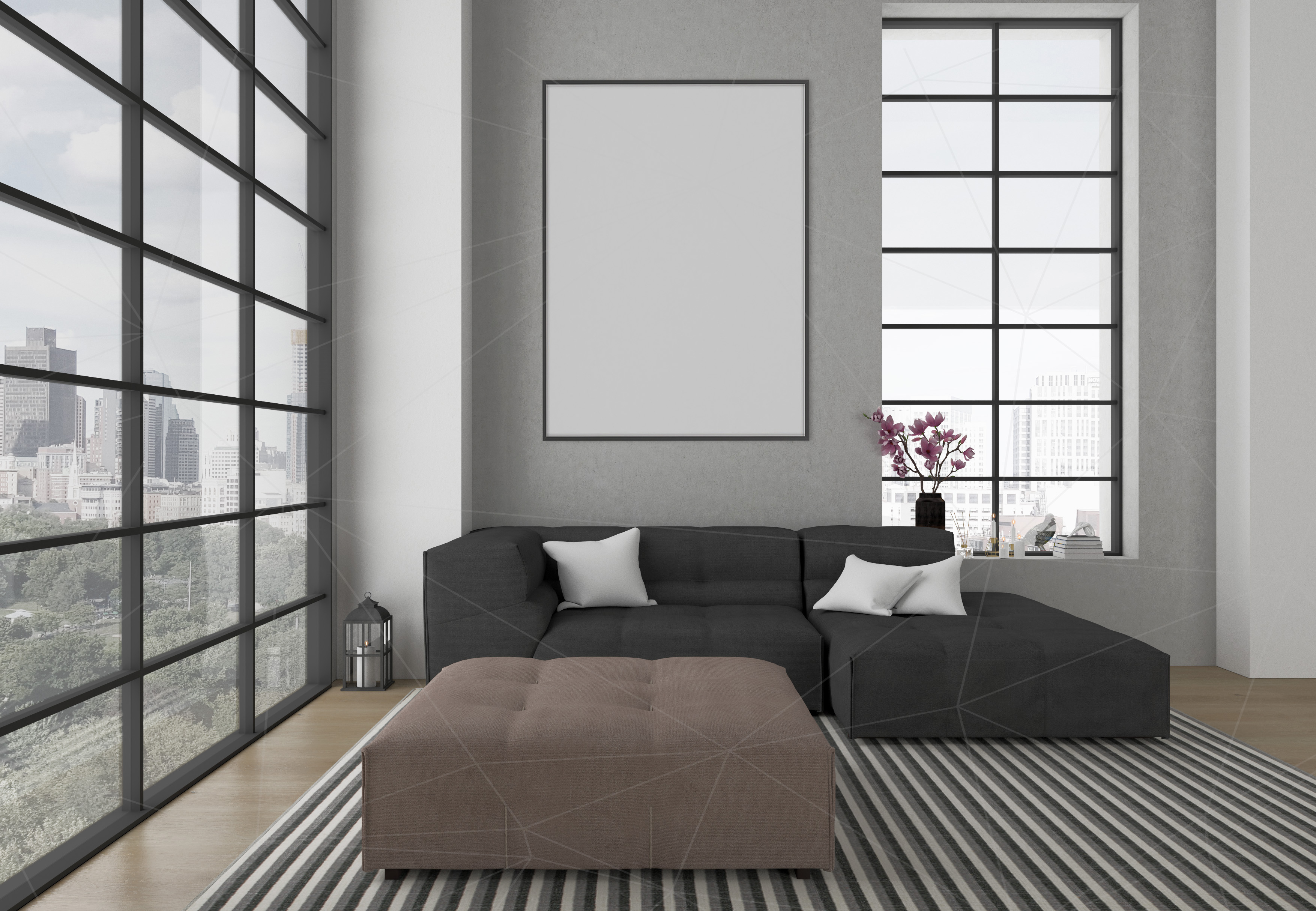 Download Interior mockup bundle - blank wall mock up (48611) | Mock Ups | Design Bundles