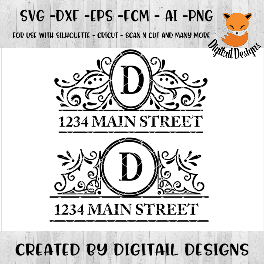 Mail Box SVG - png - eps - dxf - ai - fcm - Address SVG - Silhouette - Cricut - Scan N Cut ...