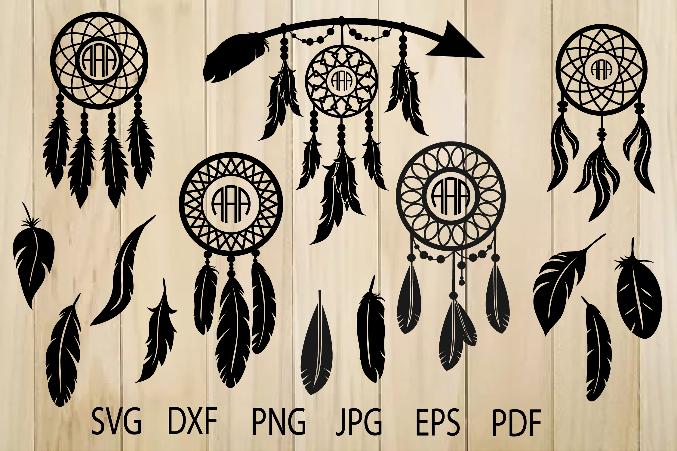 Dream Catchers SVG, Dreamcatcher SVG, Feather SVG