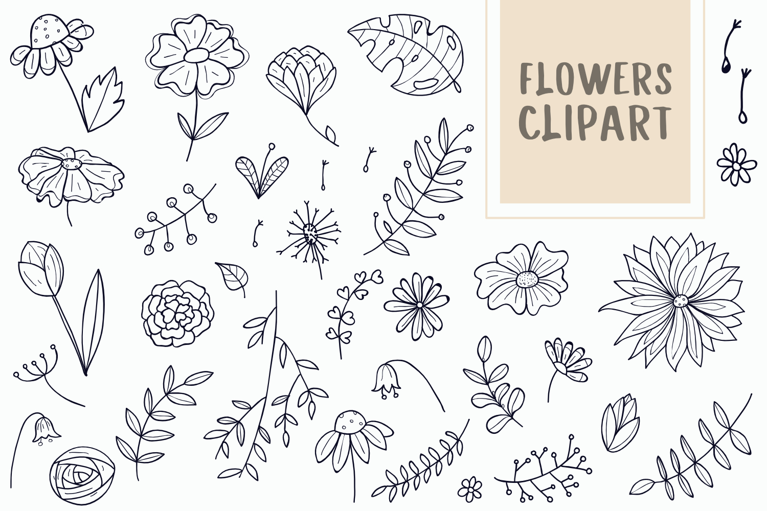 Flower Doodle Vector Images