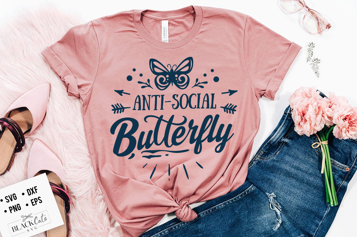 Download Anti-social Butterfly SVG