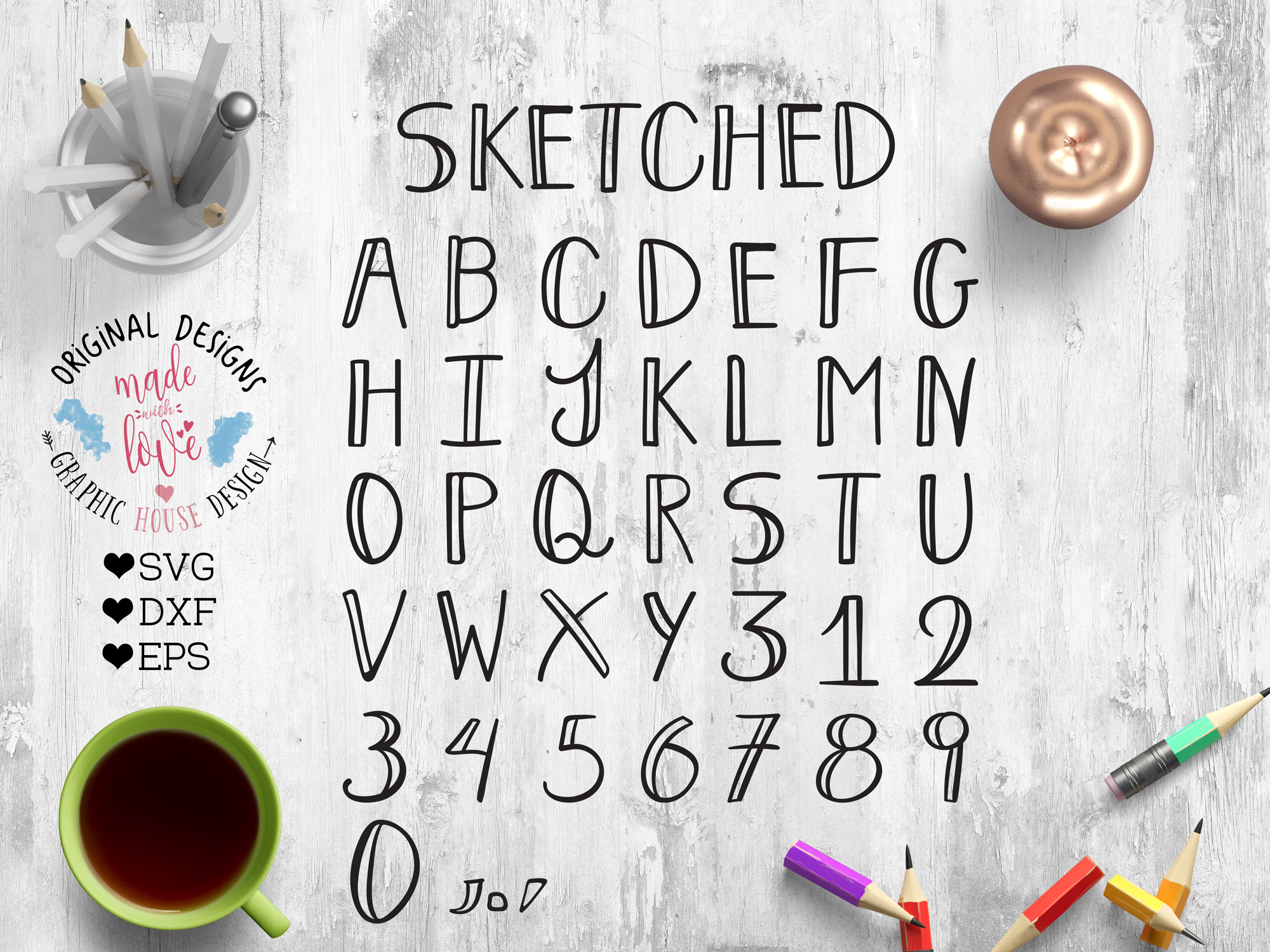 Download Handwritten Vector Font for Crafters SVG, DXF, EPS (31097 ...