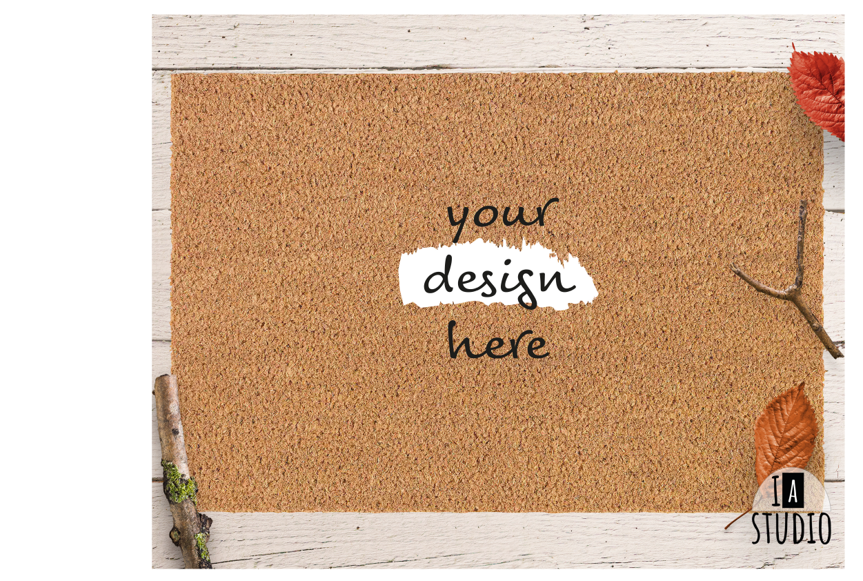 Autumn Doormat Mockup Fall Doormat Mockup
