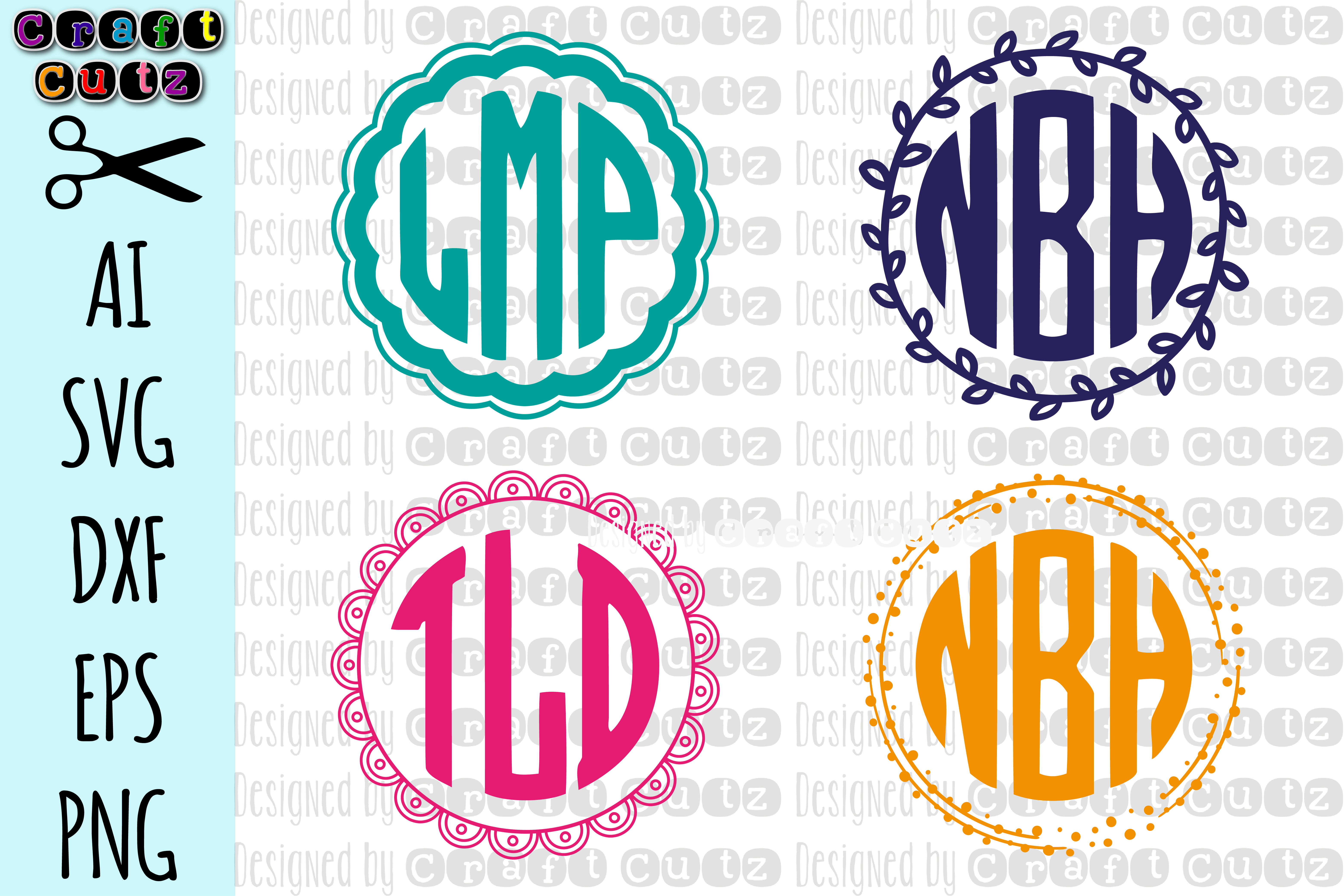 Download SVG Circle Monogram, Monogram Frames, Monogram Elements ...