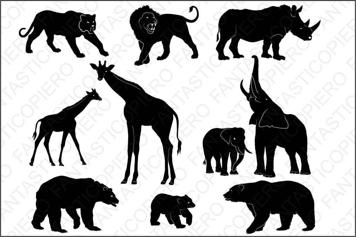 Download Wild Animals SVG files for Silhouette Cameo and Cricut ...