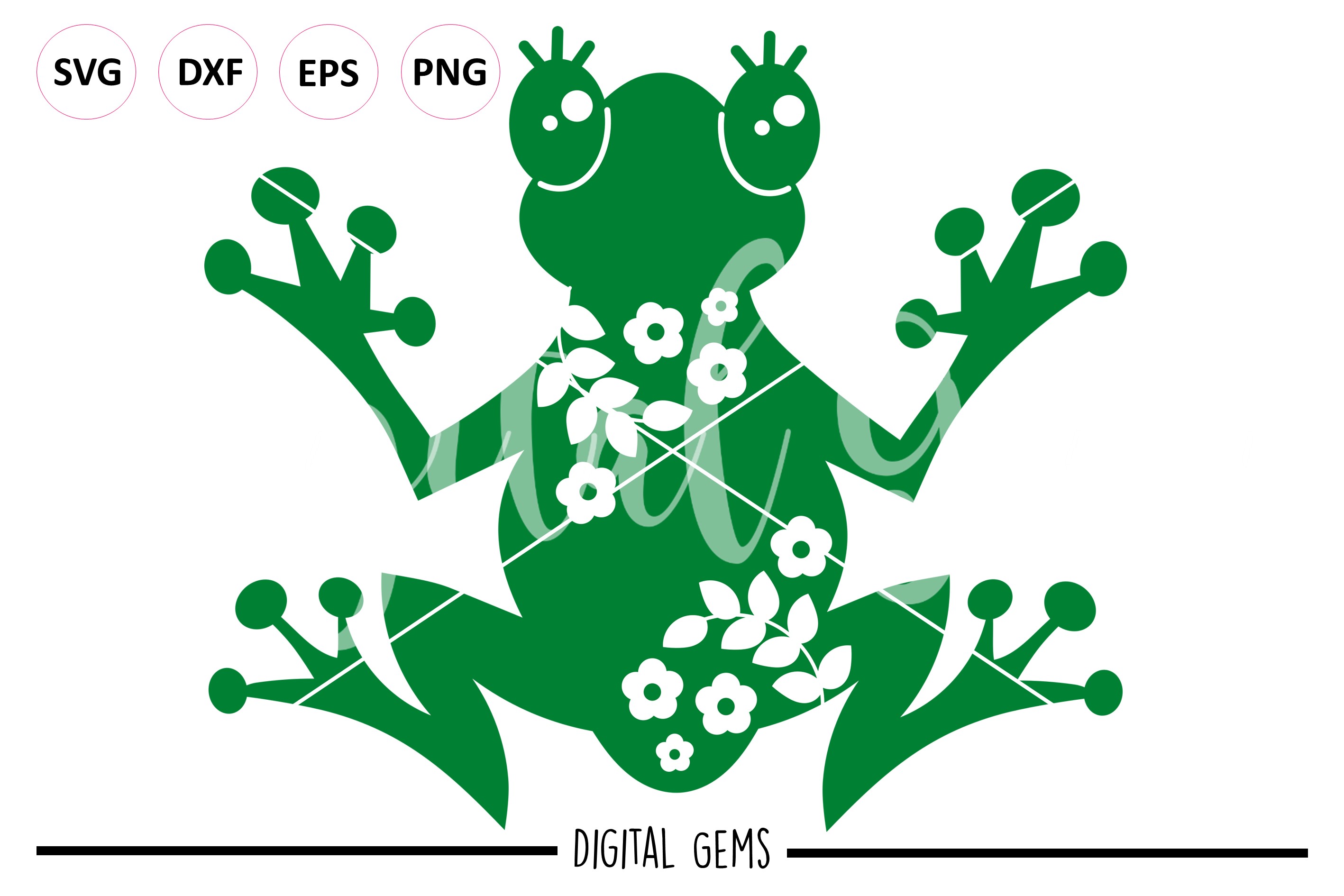 Frog SVG EPS DXF PNG file