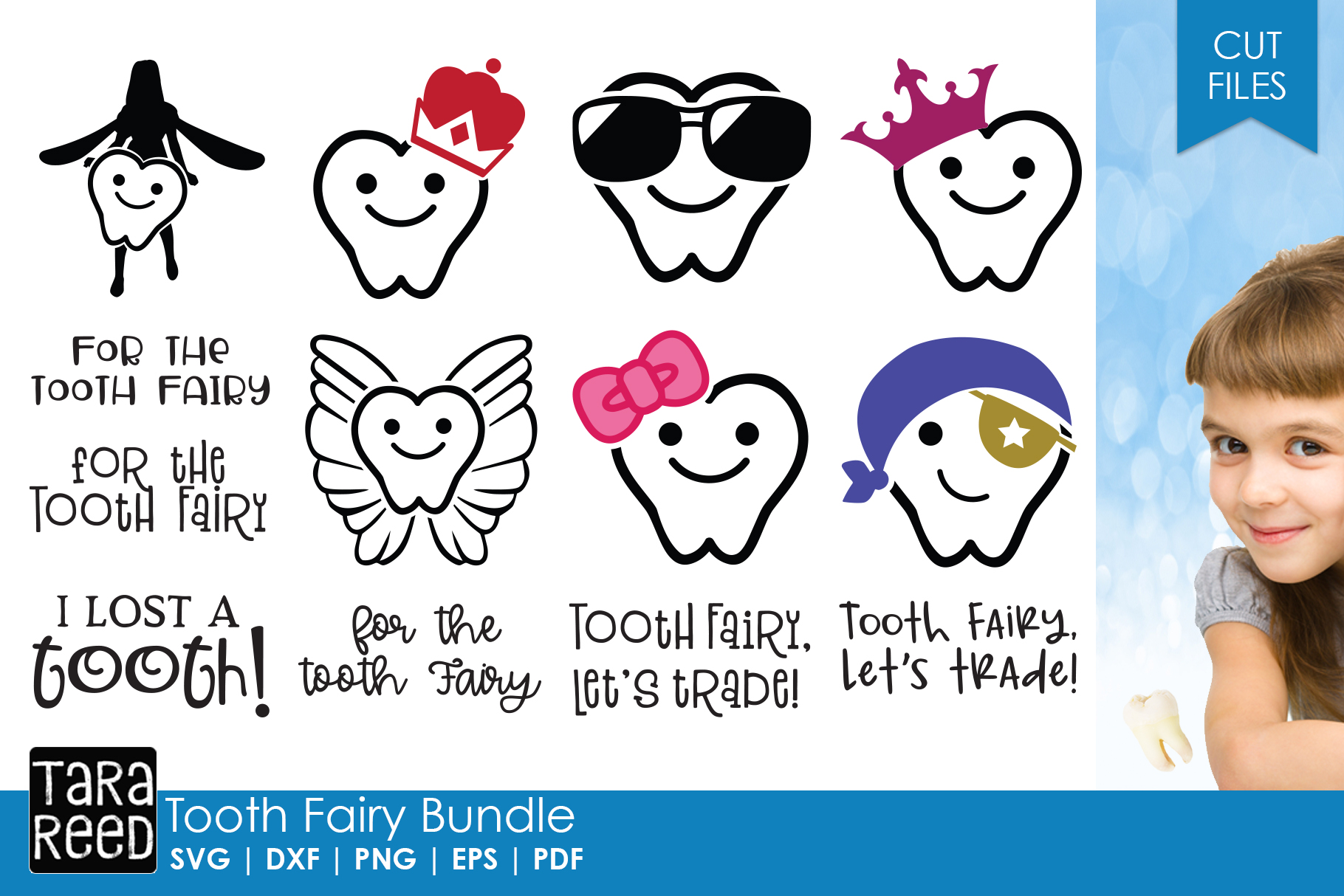 Download Tooth Fairy SVG and Cut Files for Crafters (157306) | Cut ...