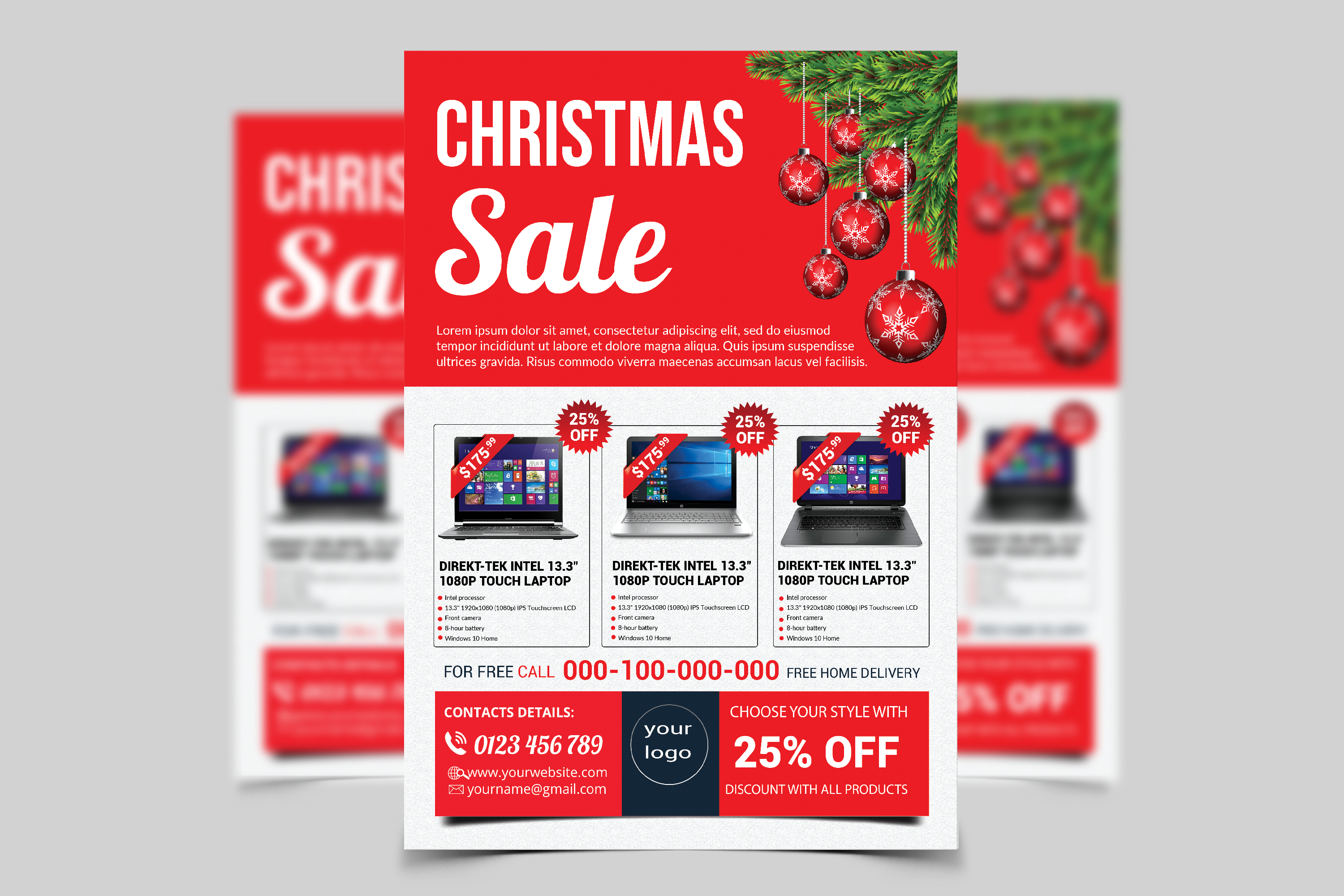 Christmas Sale Flyer Template