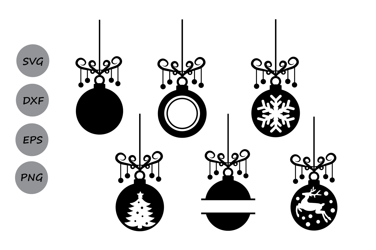 Download Christmas Ornament svg, ornament monogram, Tree ornament ...