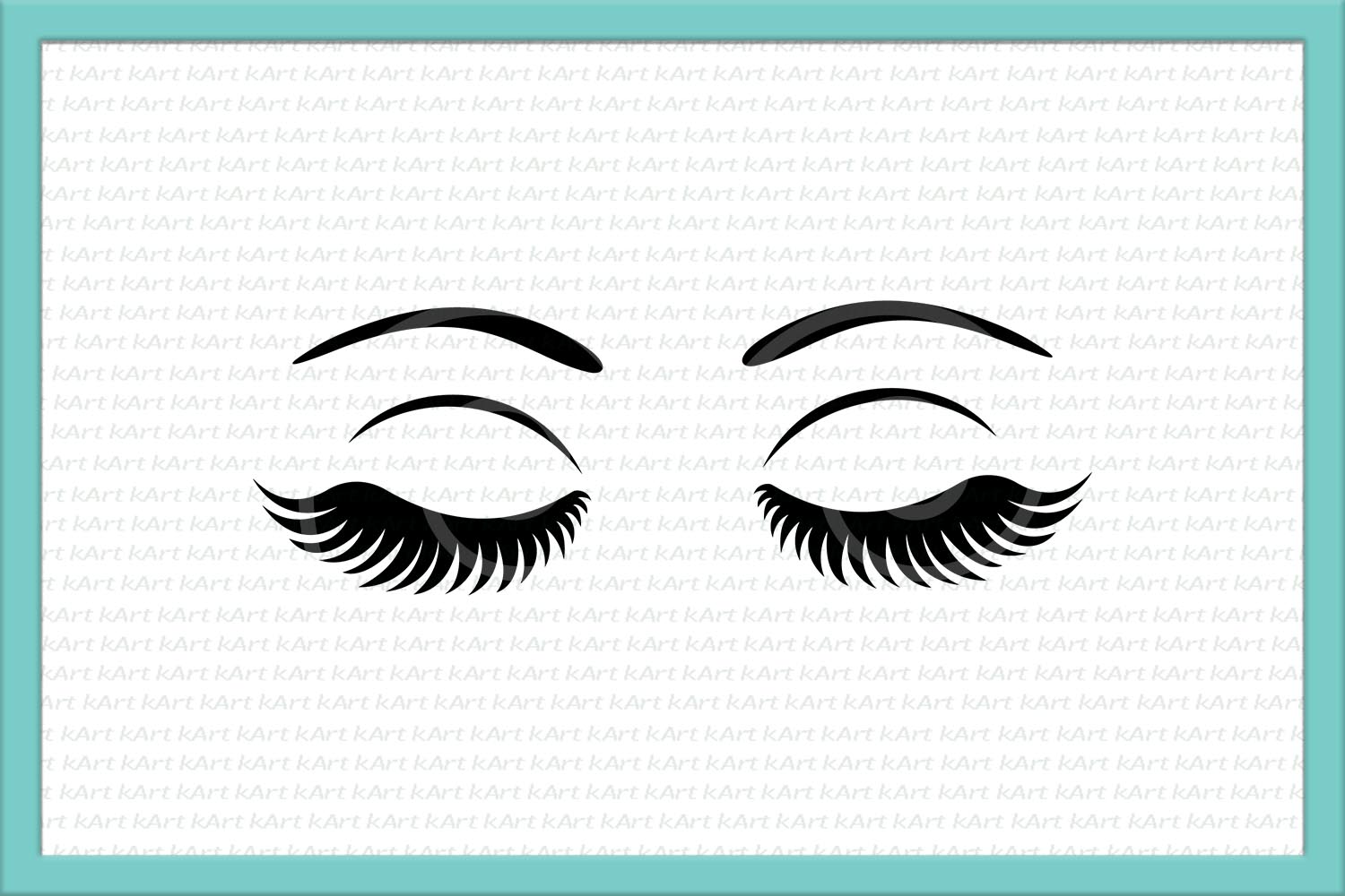 Eyelashes Makeup svg Cutting file