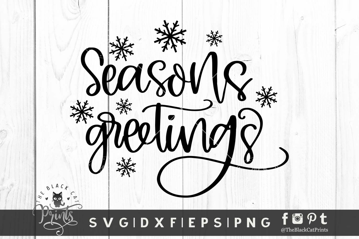 Download Seasons Greetings SVG DXF EPS PNG Christmas Winter Cut ...