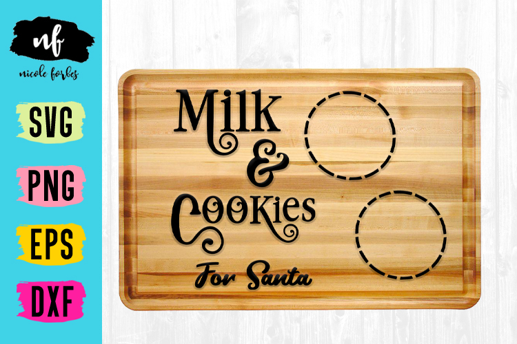 Download Santa Cookie Cutting Board SVG Bundle