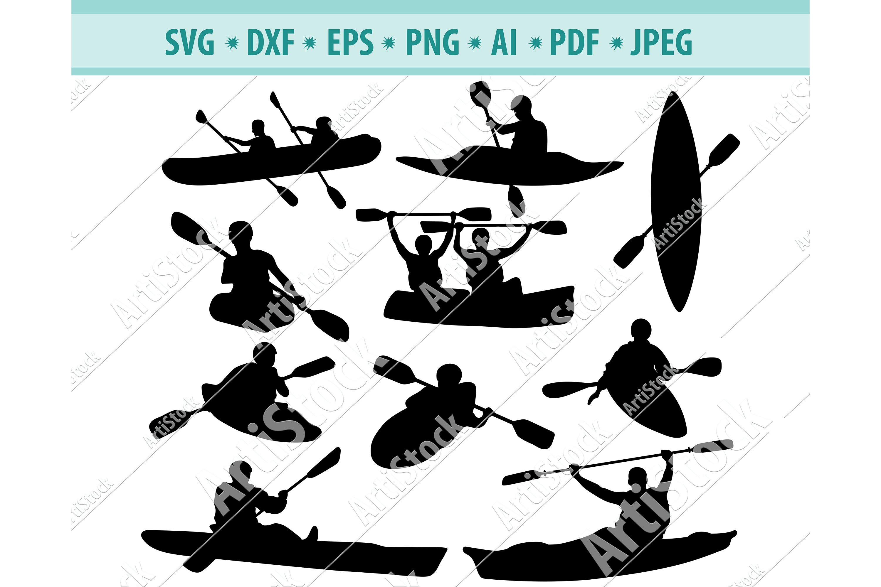Download Canoe SVG, Kayak SVG, Sport Outdoor SVG, Sport Dxf, Png ...