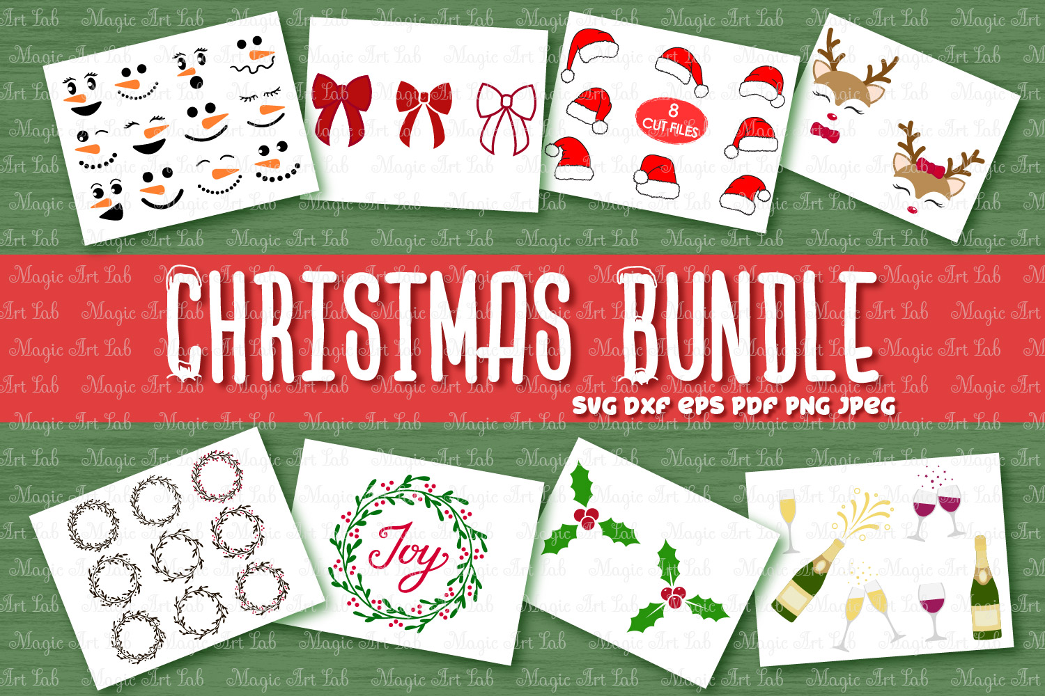 Download Christmas bundle SVG, DXF, EPS, PDF, PNG, JPEG (168879 ...