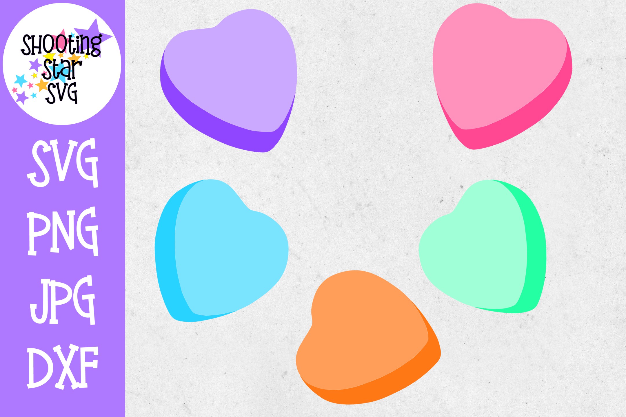 Blank Candy Hearts- Valentine's Day SVG