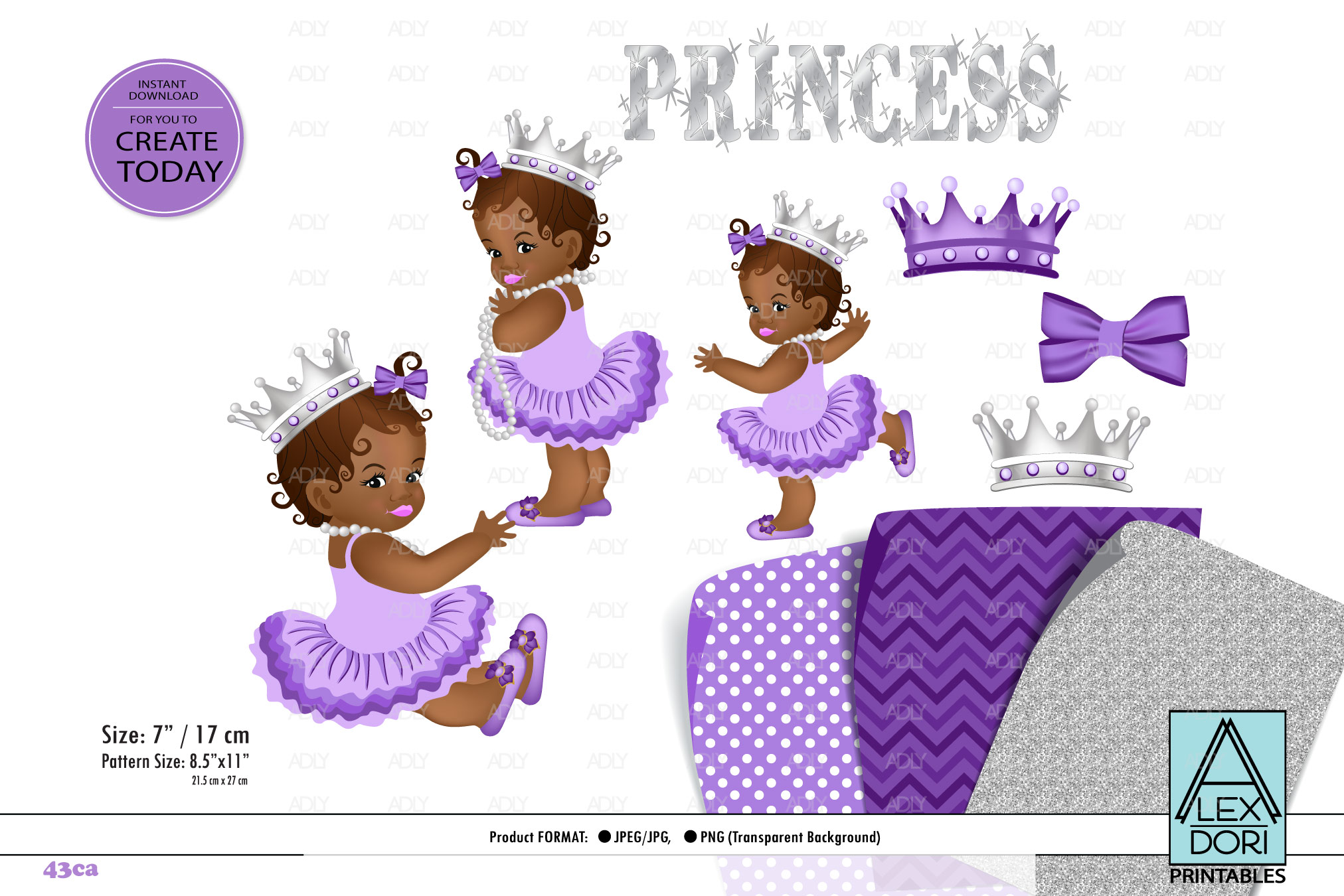 African American Baby girl Purple, Princess, Gray PNG