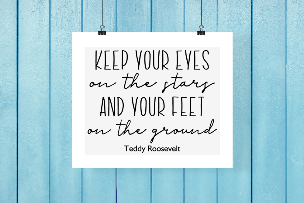 Download Keep Your Eyes on the Stars Quote Inspirational Saying SVG