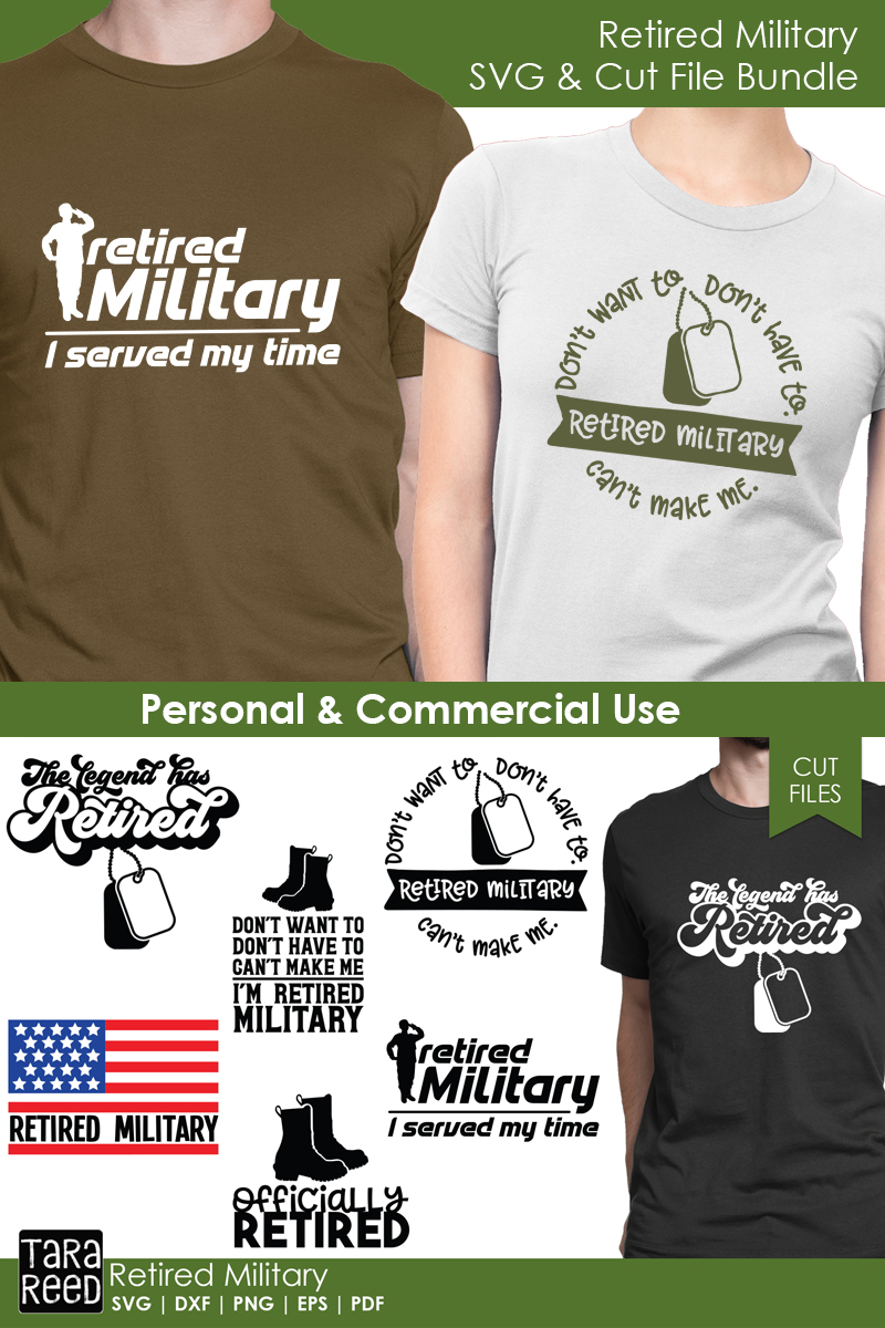 Download Retired Military - Military SVG and Cut Files for Crafters (269190) | Cut Files | Design Bundles