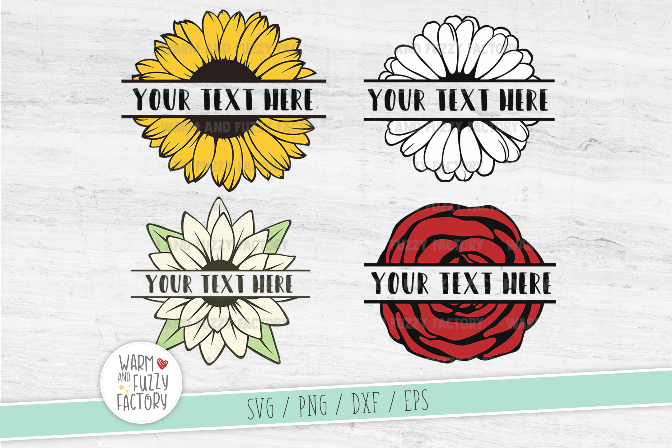 Free Free Sunflower Split Monogram Svg 205 SVG PNG EPS DXF File