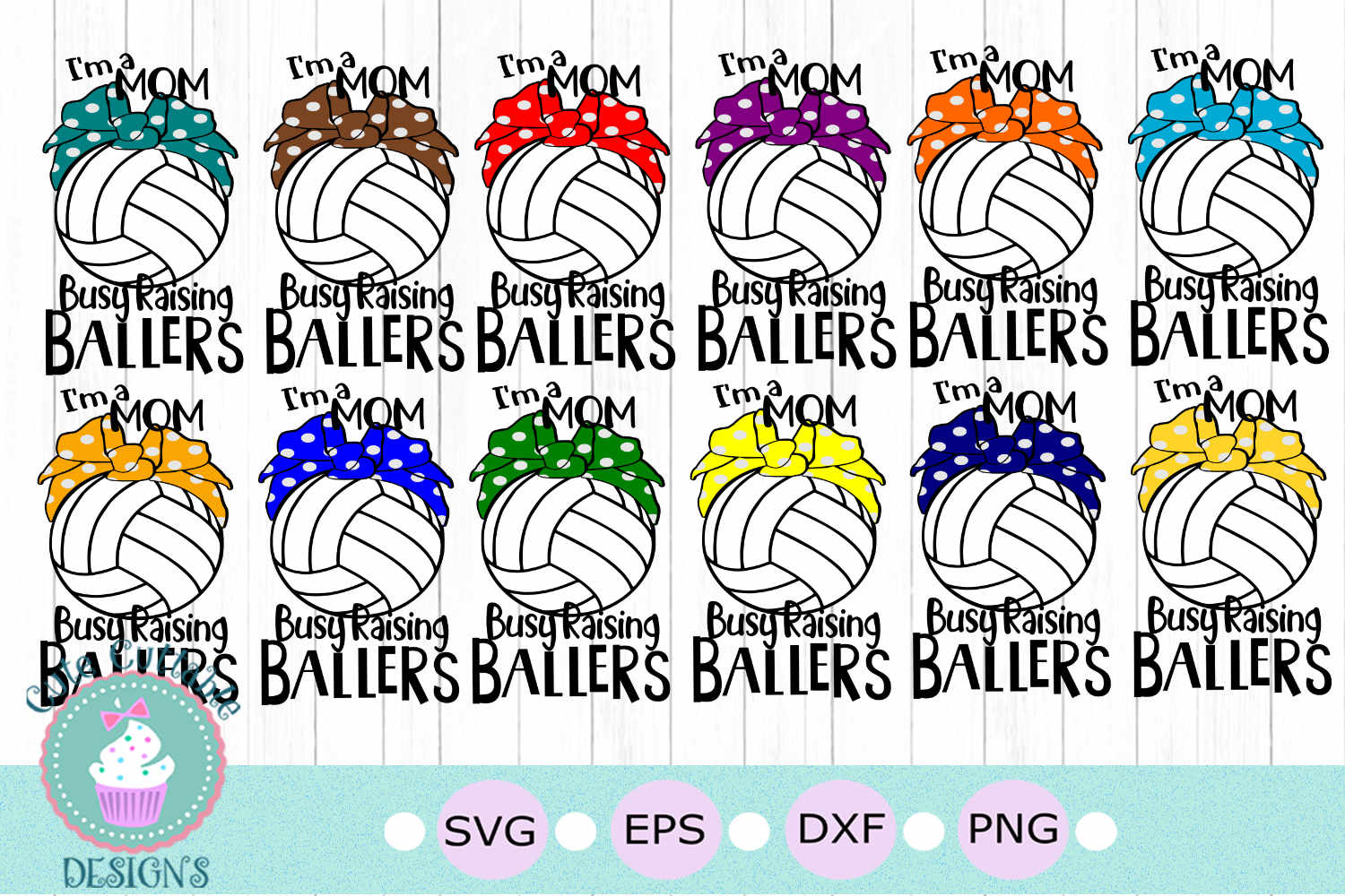 Volleyball svg Busy Raising Ballers Svg