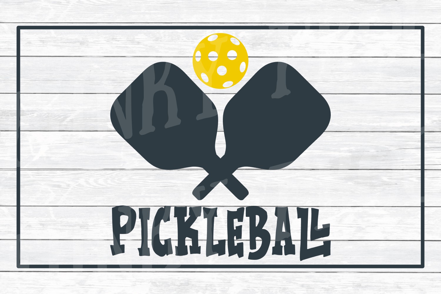 Pickleball SVG Cut File for Crafters (342639) | Cut Files | Design Bundles