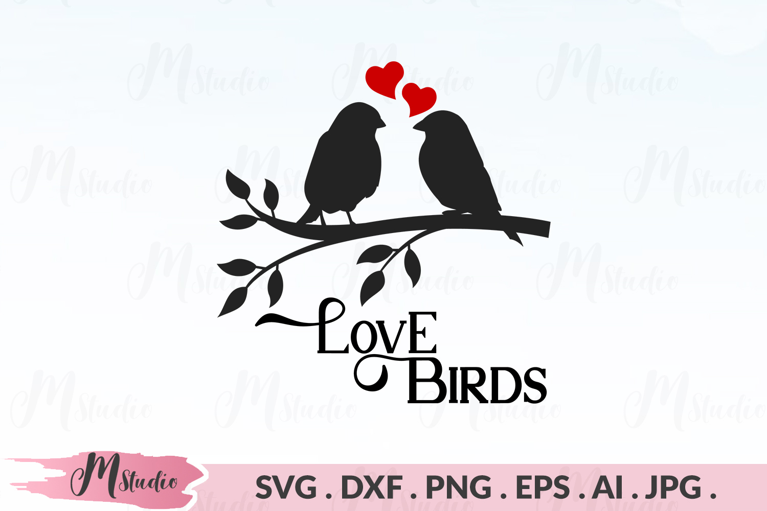Download love birds svg. (179171) | Cut Files | Design Bundles