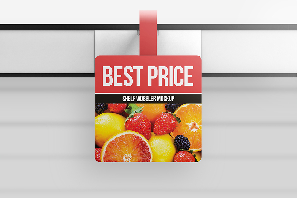 Download Shelf Wobbler Mockup