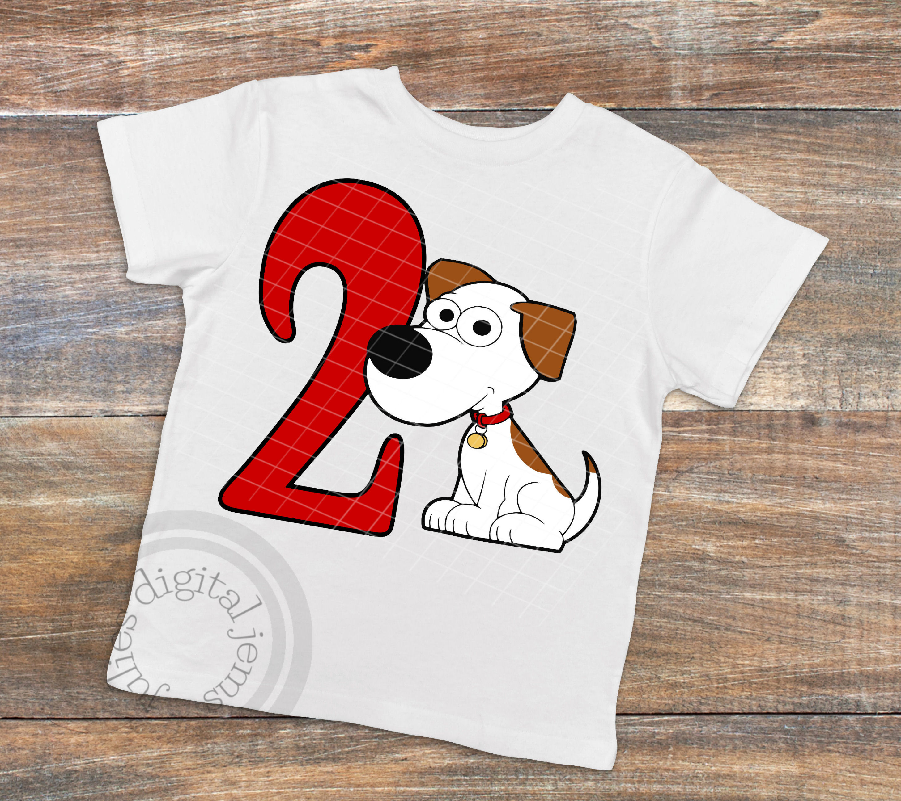 Puppy Birthday shirt svg, 2nd Birthday SVG, Cute puppy svg