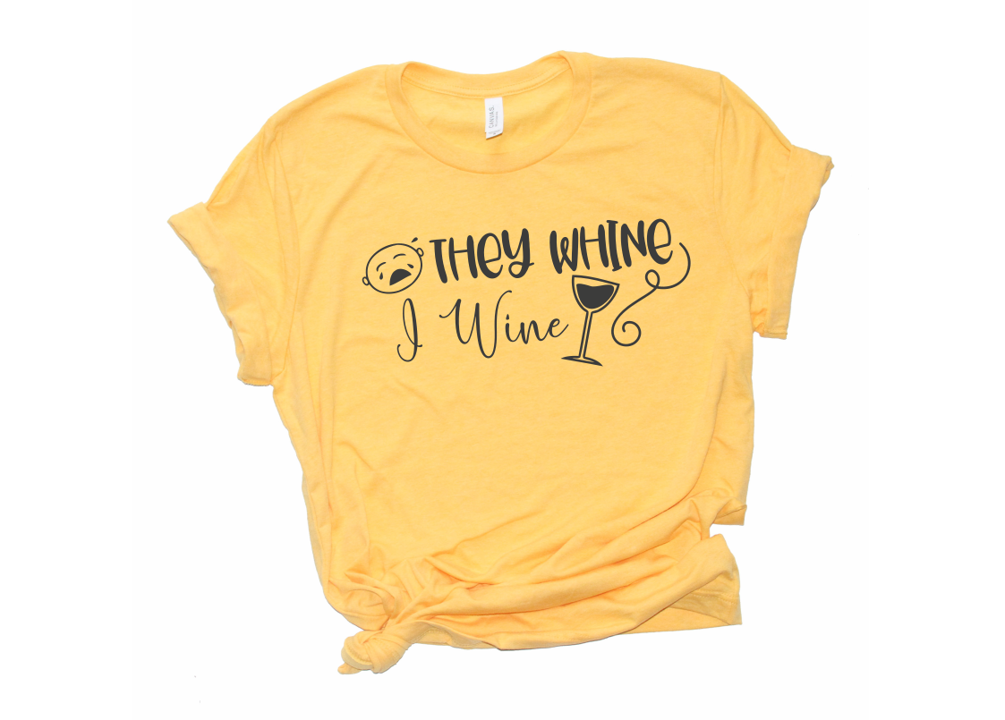 Download They Whine I Wine - A Mom SVG