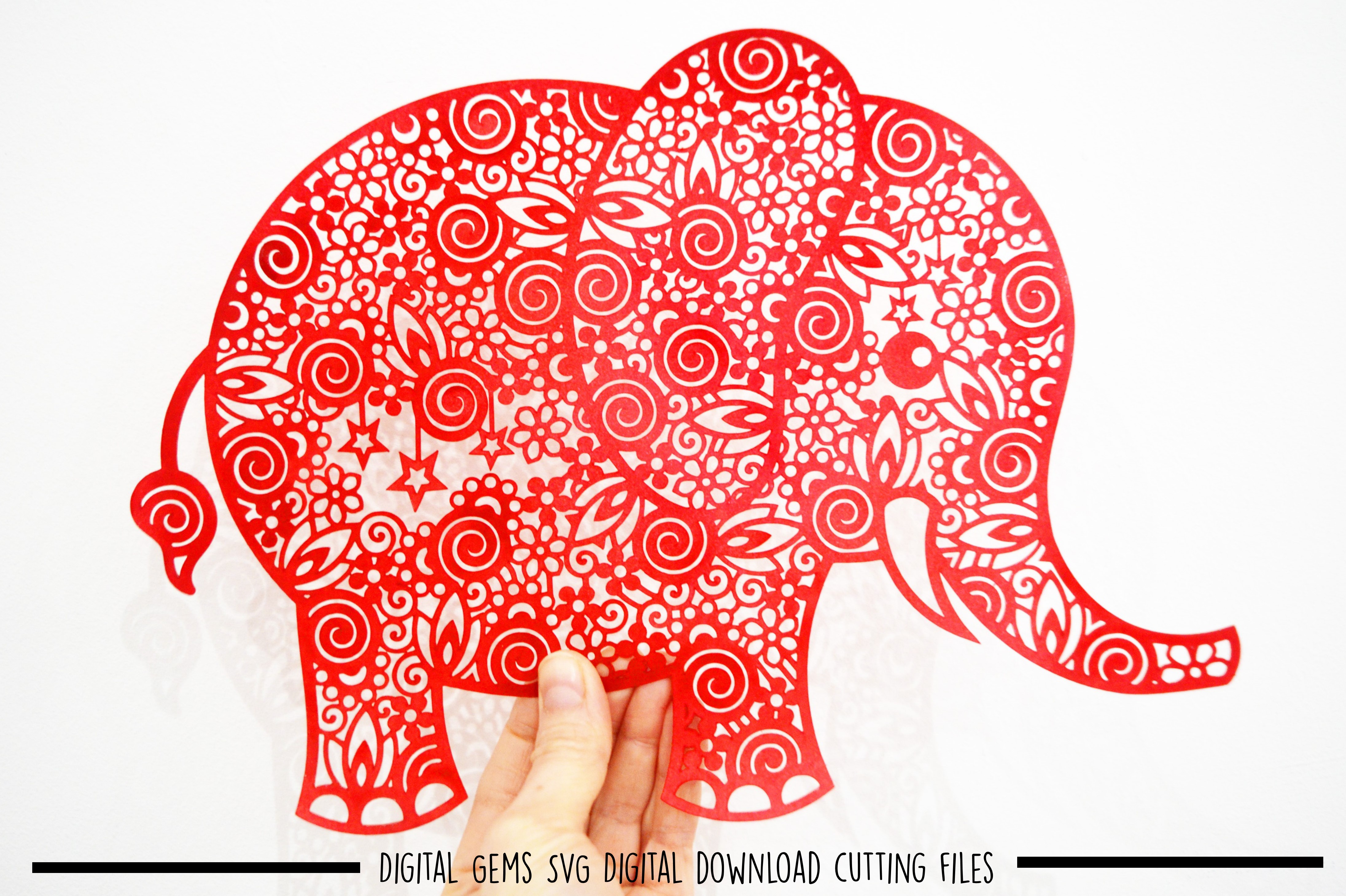 Download Elephant paper cut SVG / DXF / EPS files (56797) | SVGs ...