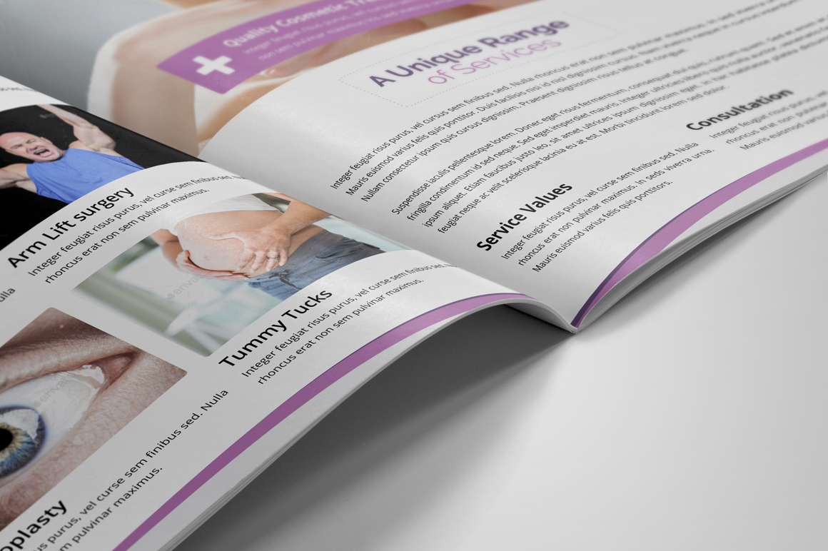 Medical Cosmetic Skin Care Brochure