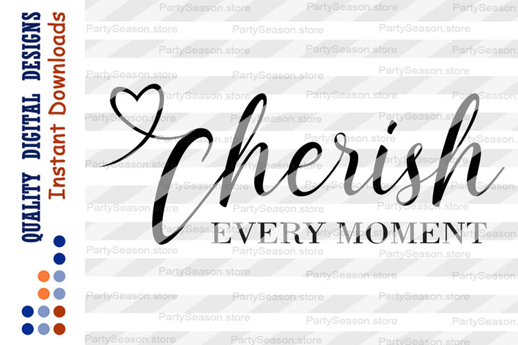 Cherish Every Moment Svg House Decor Mother's day sign Svg