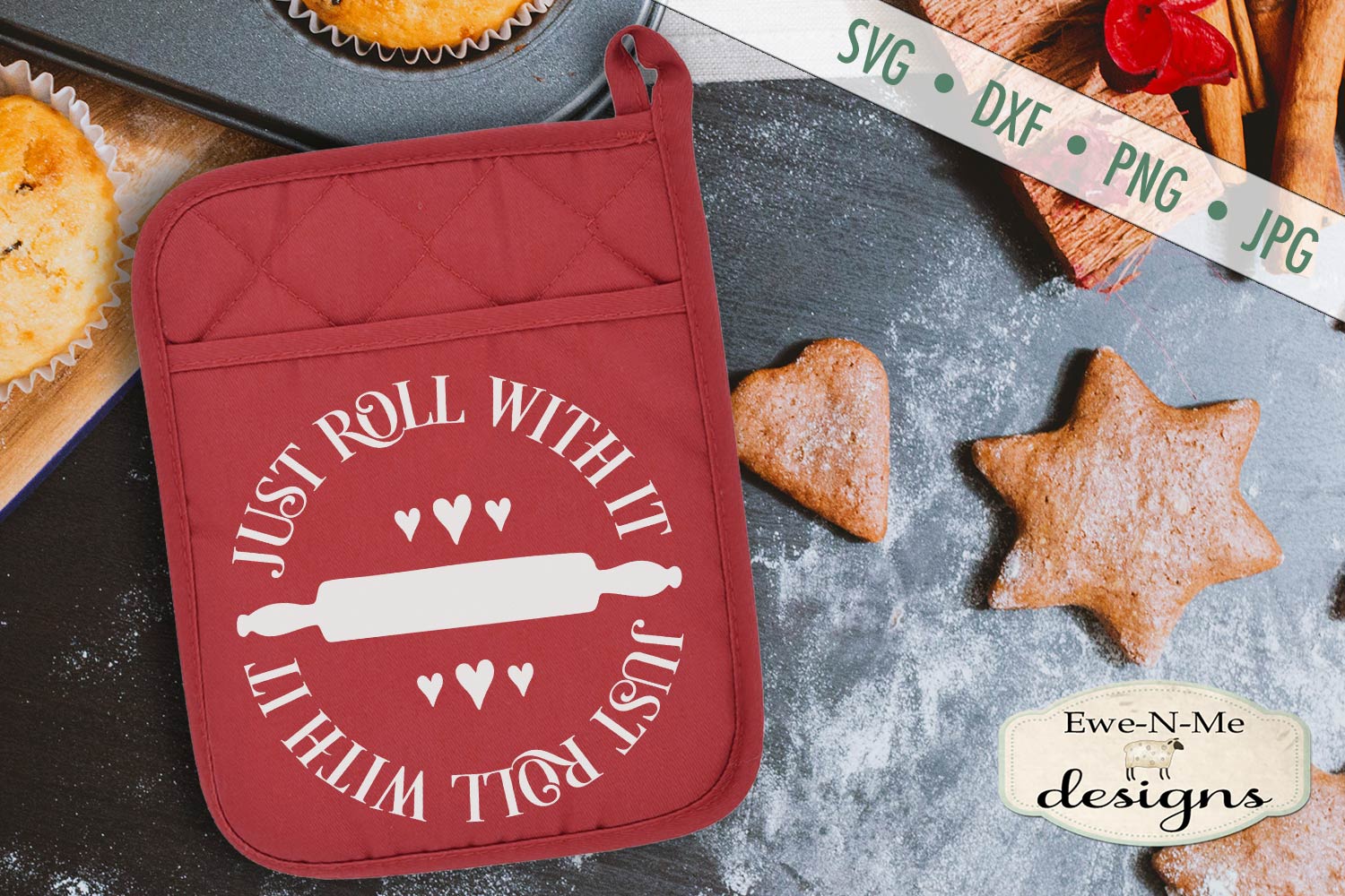 Baking Themed Pot Holder Bundle SVG DXF Files