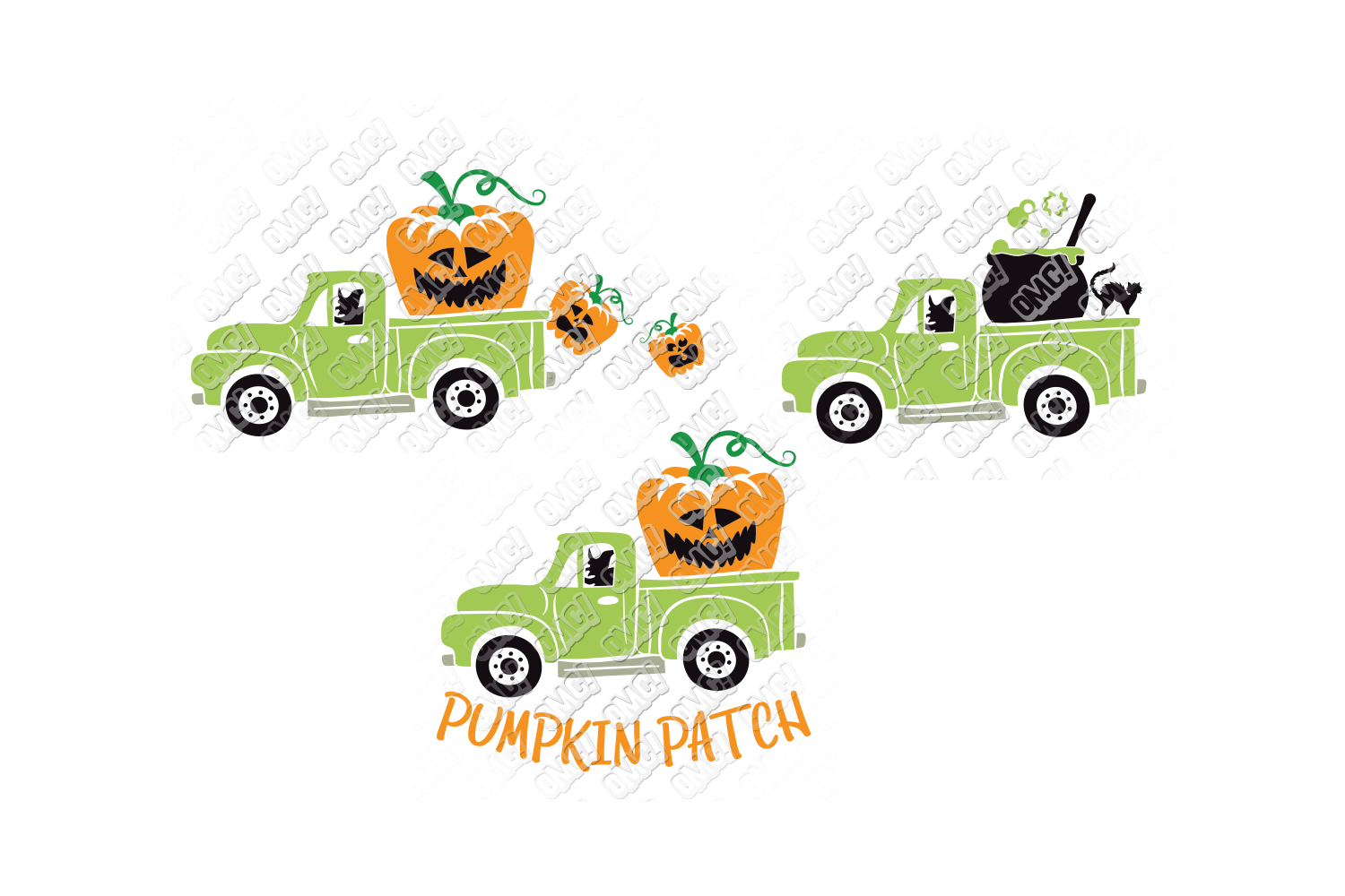 Pumpkin Tractor Truck SVG in SVG, DXF, PNG, EPS, JPEG ...