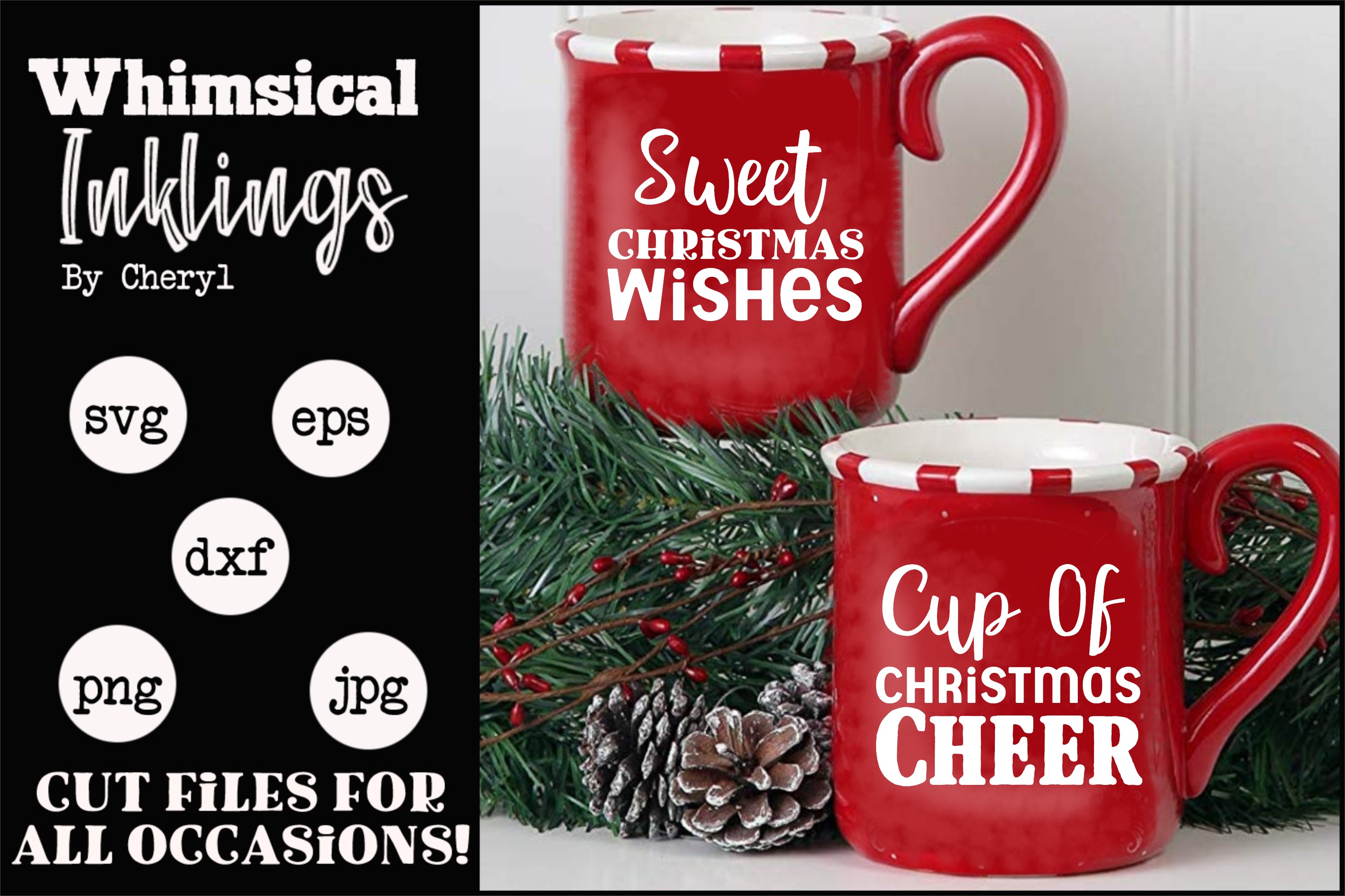 Cup Of Christmas Cheer SVG