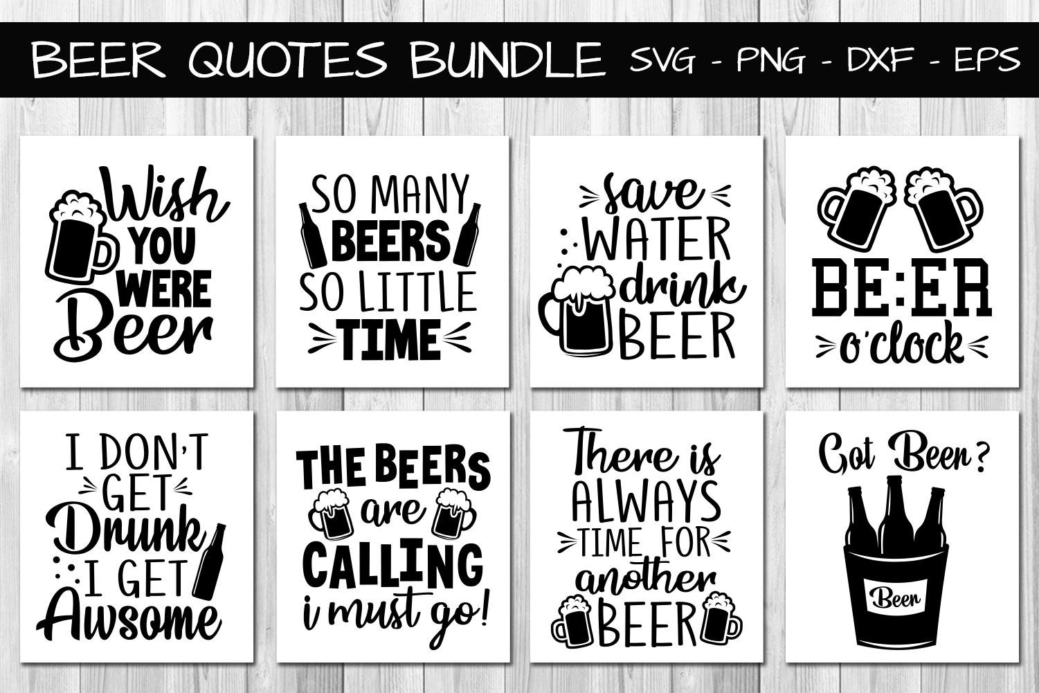 Download Beer Quotes Bundle Svg