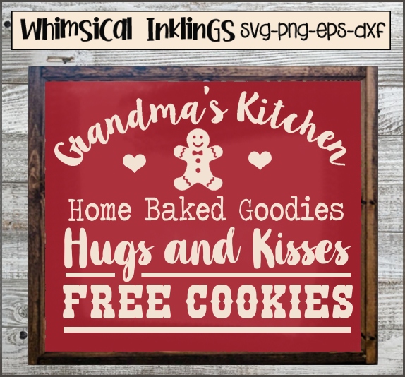 Download Grandmas Kitchen Home Baked Goodies SVG Cutter File (76921 ...