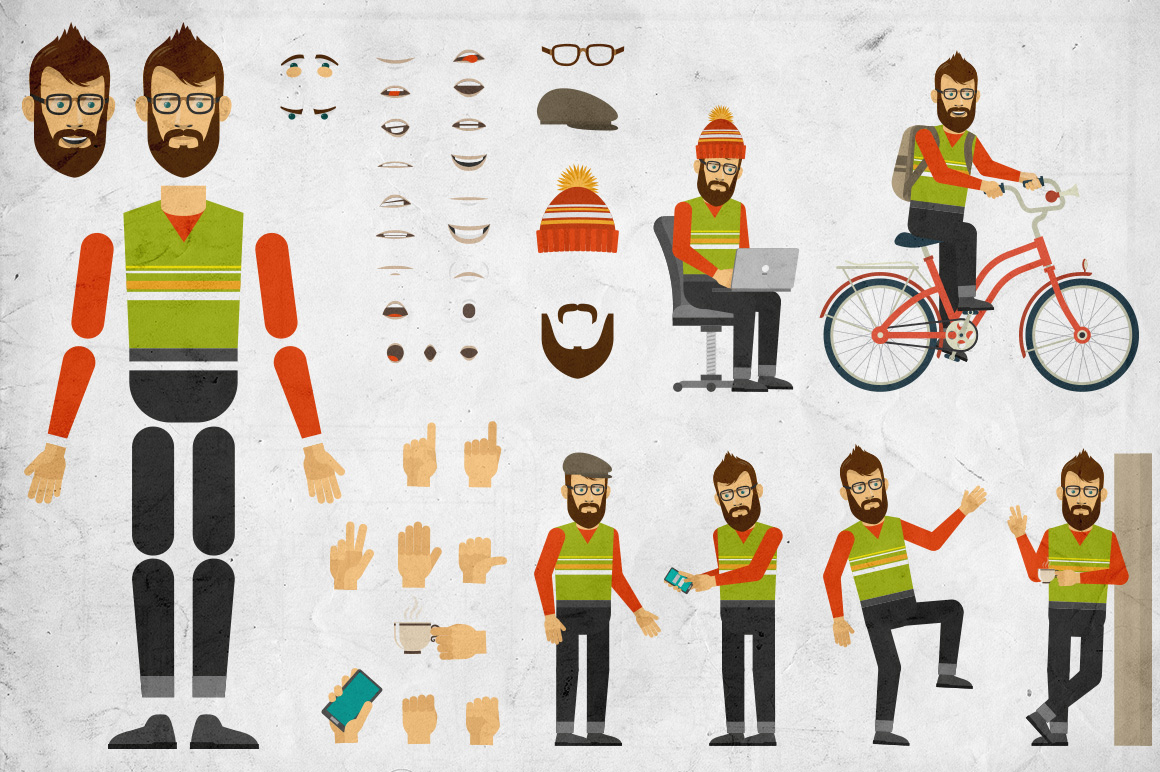 Create set. Create character Set. Products character. Super people Dark Hipster Set game. Two Hipster guys Set pre-designed Photoshop Graphics Creativ.