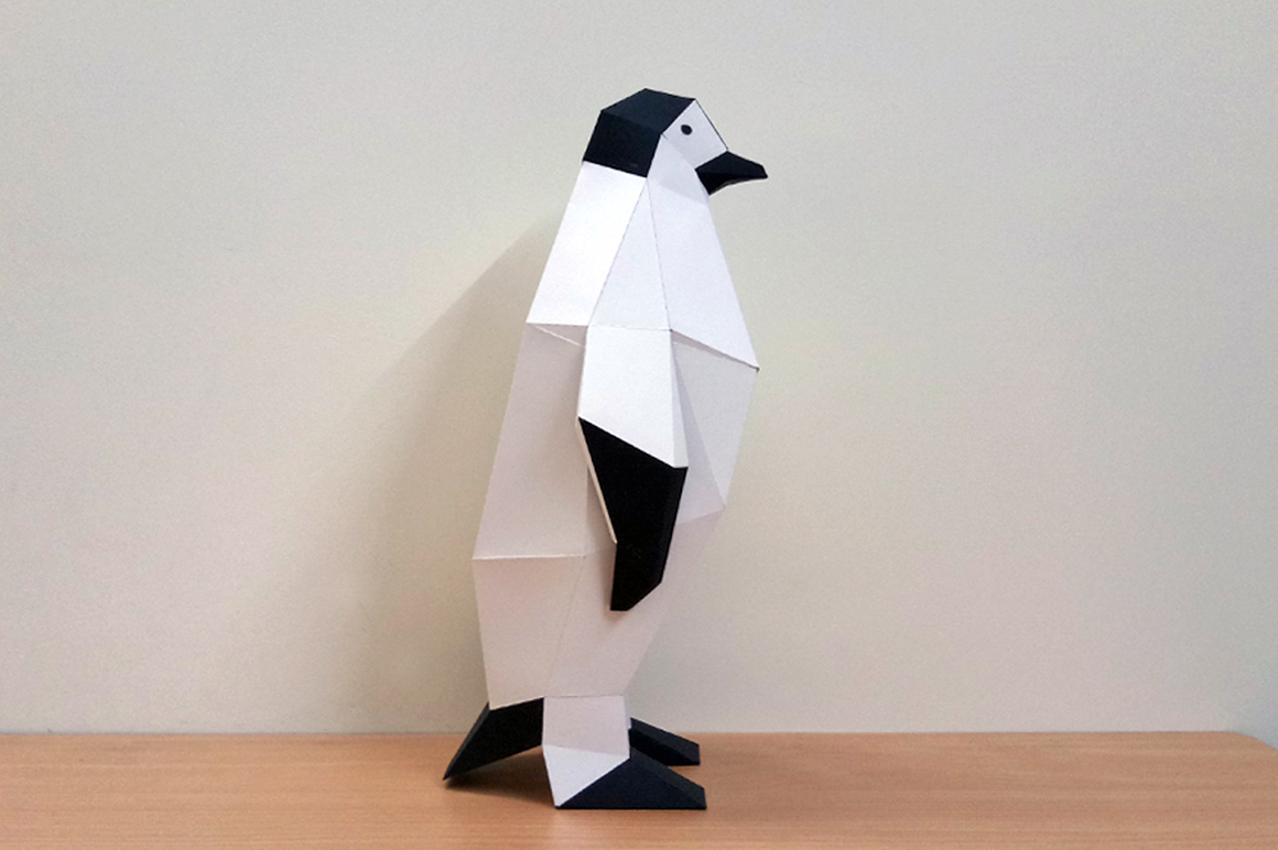 DIY Penguin - 3d papercraft (119941) | Printables | Design Bundles